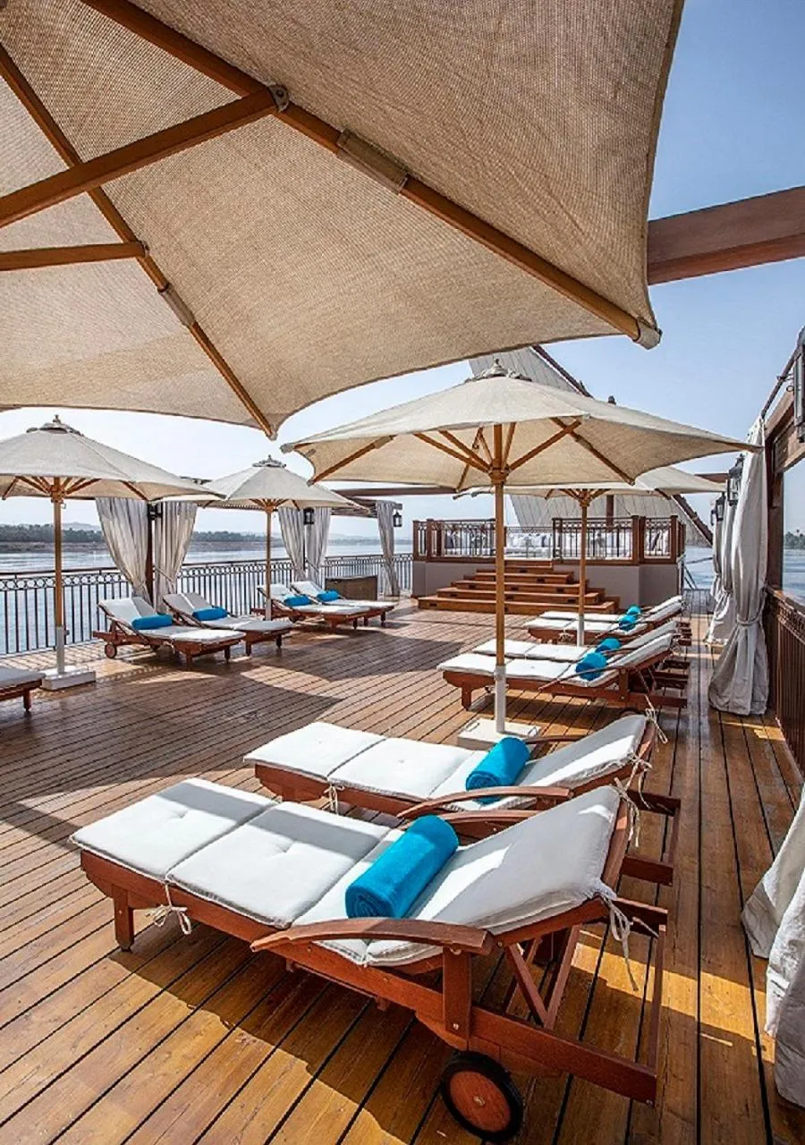 sunbed in Dahabeya Yakouta Nile Cruise-Every Monday from Luxor- Aswan for 05 nights