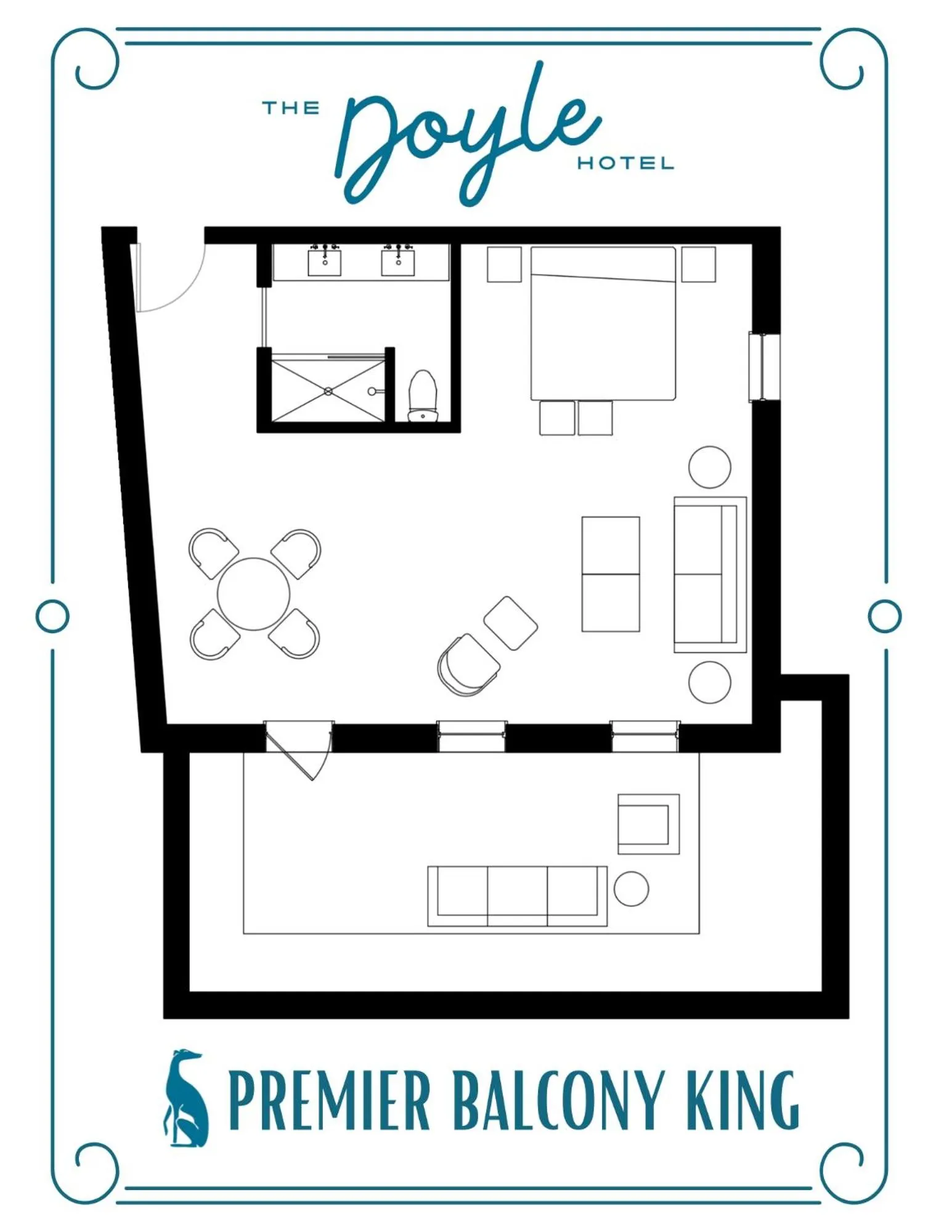 Floor plan in The Doyle Hotel