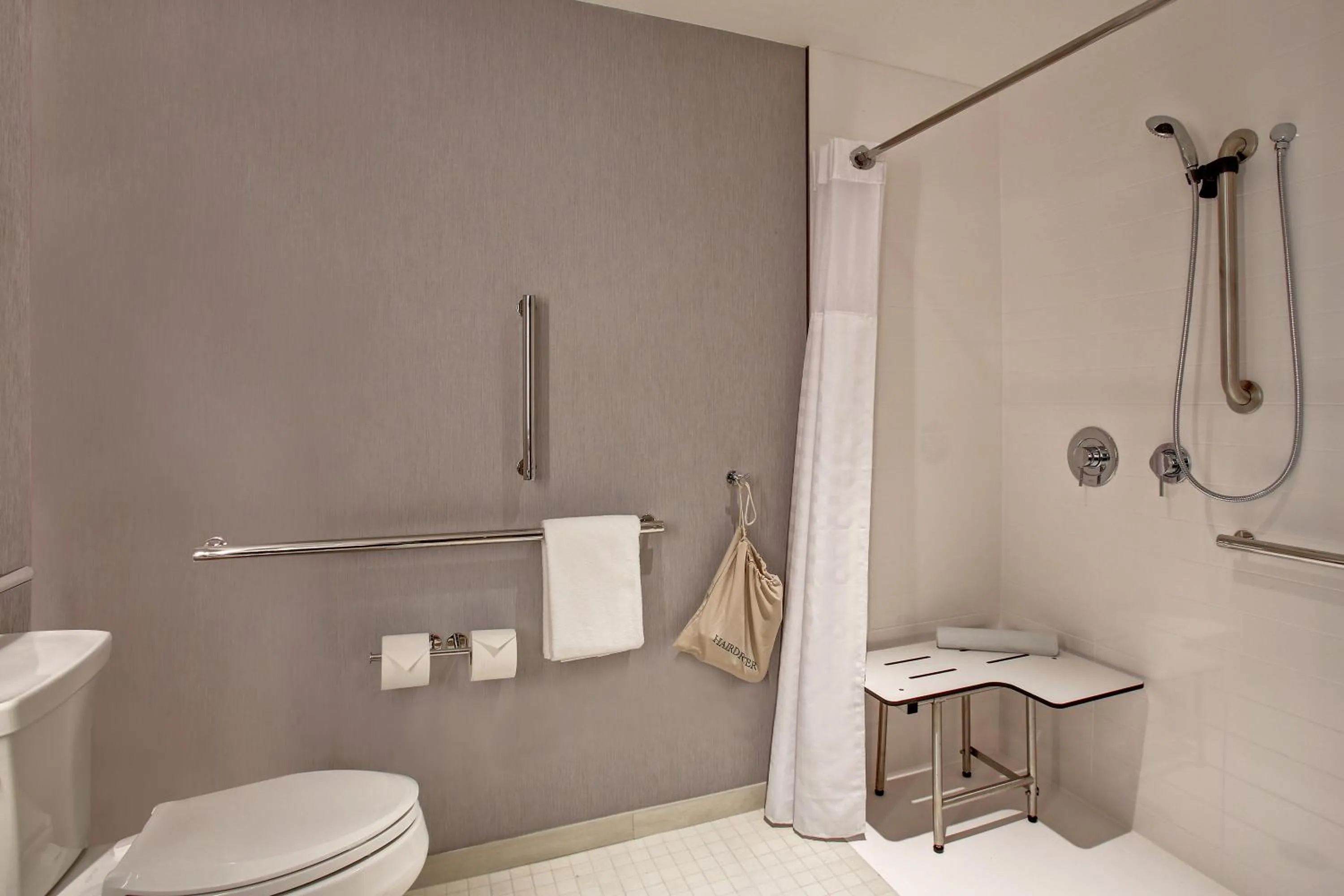 Shower in Hyatt Place at Wichita State University