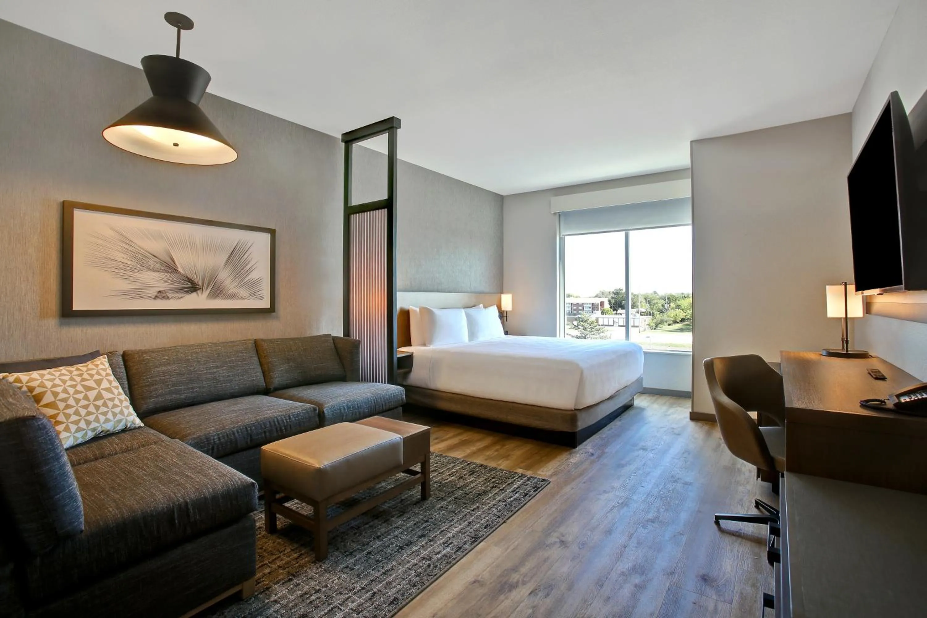 Bed in Hyatt Place at Wichita State University