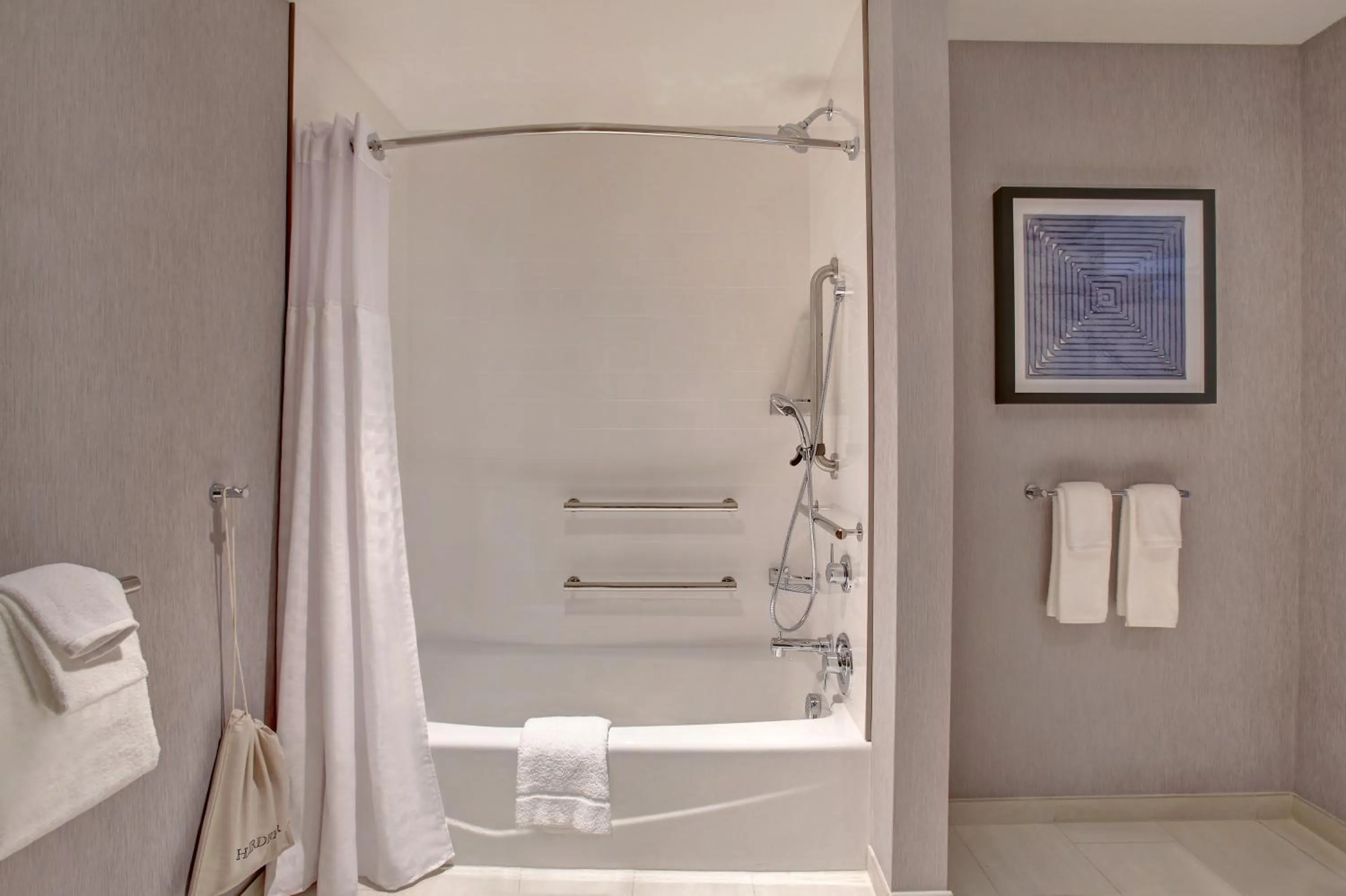 Shower in Hyatt Place at Wichita State University