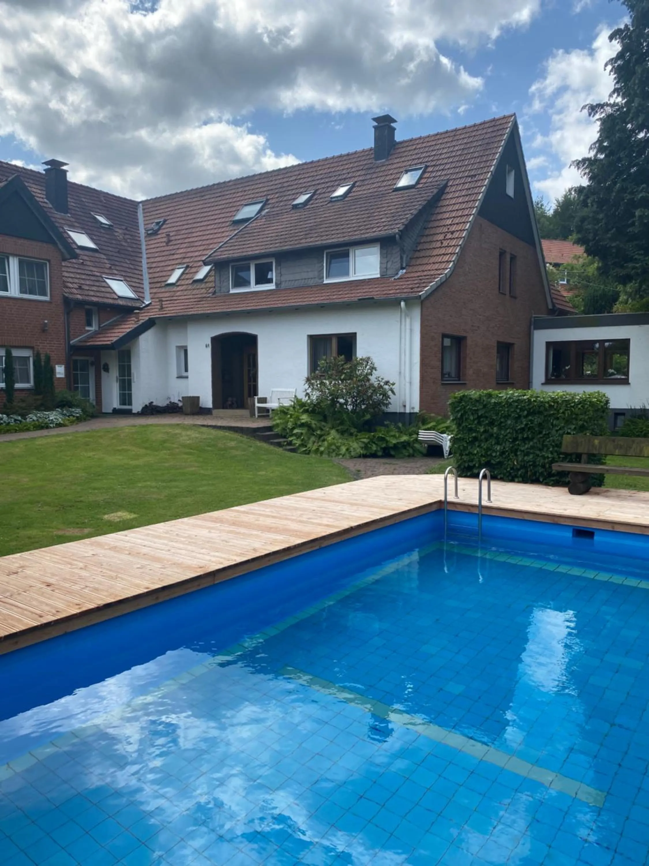 Swimming pool in Ferienhof Kröger