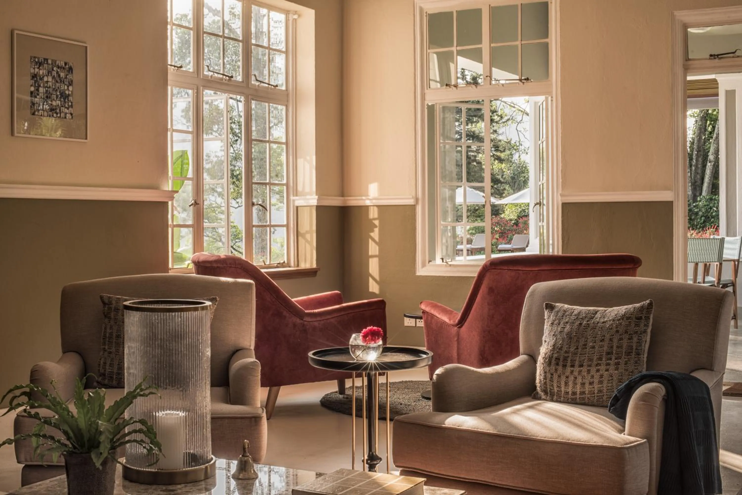 Seating area in Nine Skies