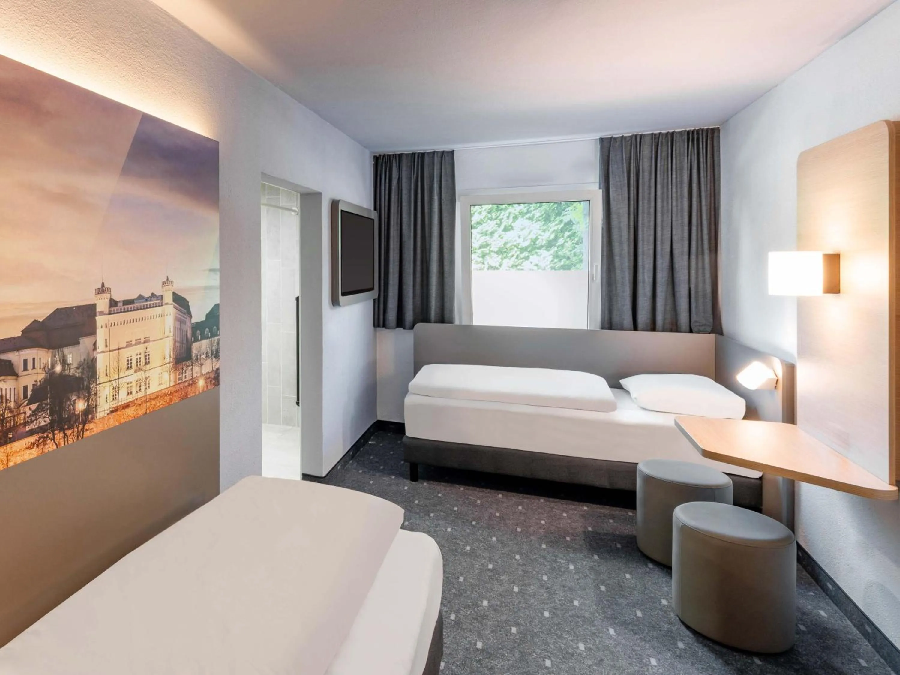 Photo of the whole room, Bed in B&B HOTEL Magdeburg-Barleben