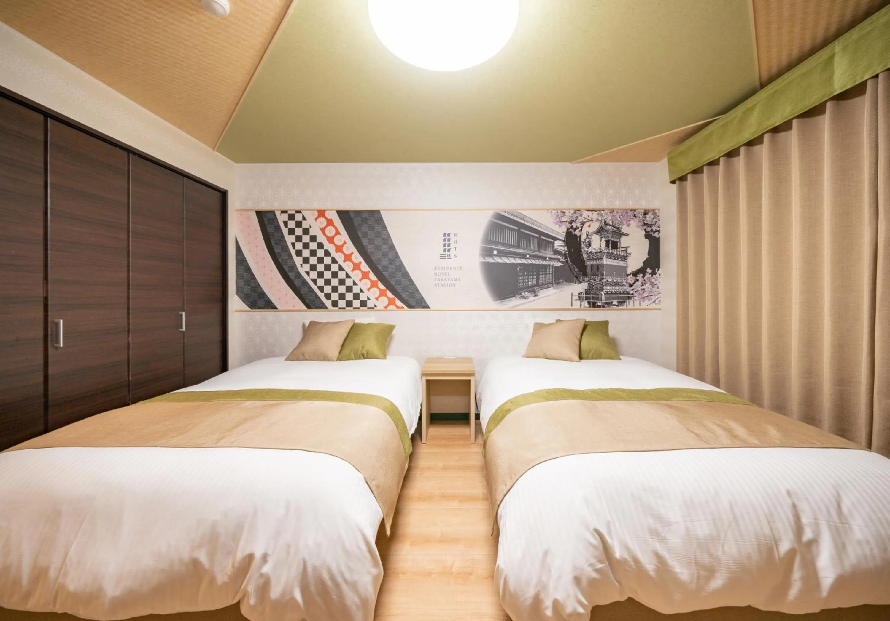 Bed in Residence Hotel Takayama Station