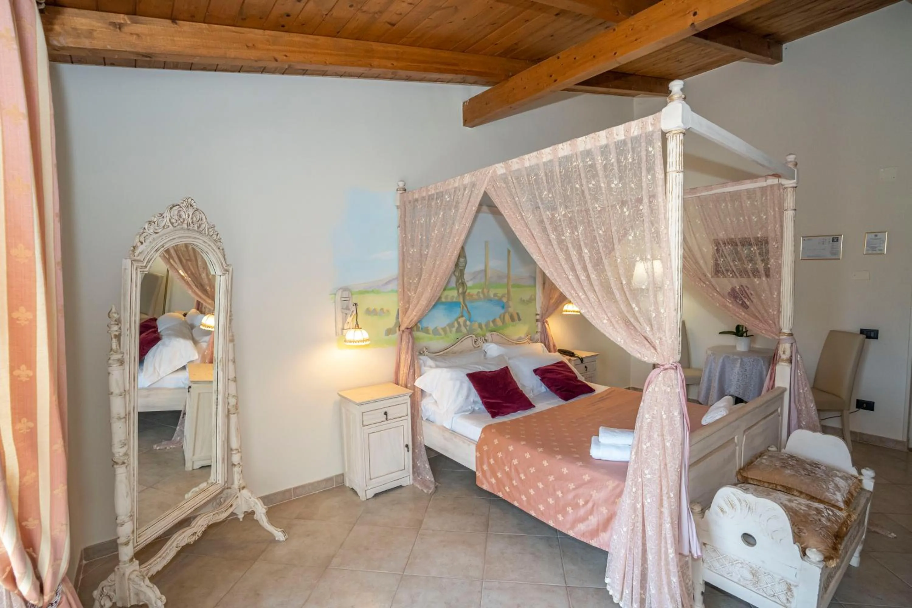 Spring, Bed in Hotel Tempio