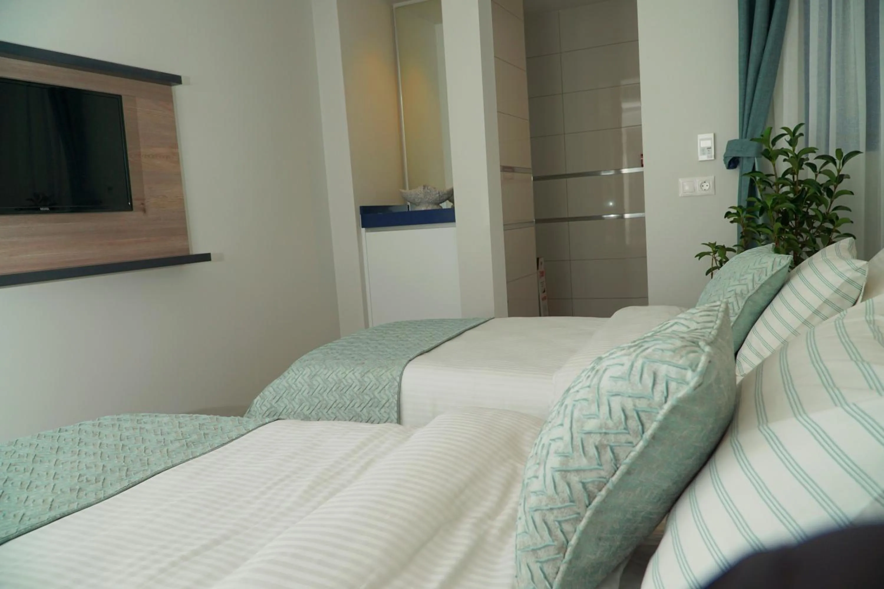 Bed in Acropol Of Bodrum Beach Hotel