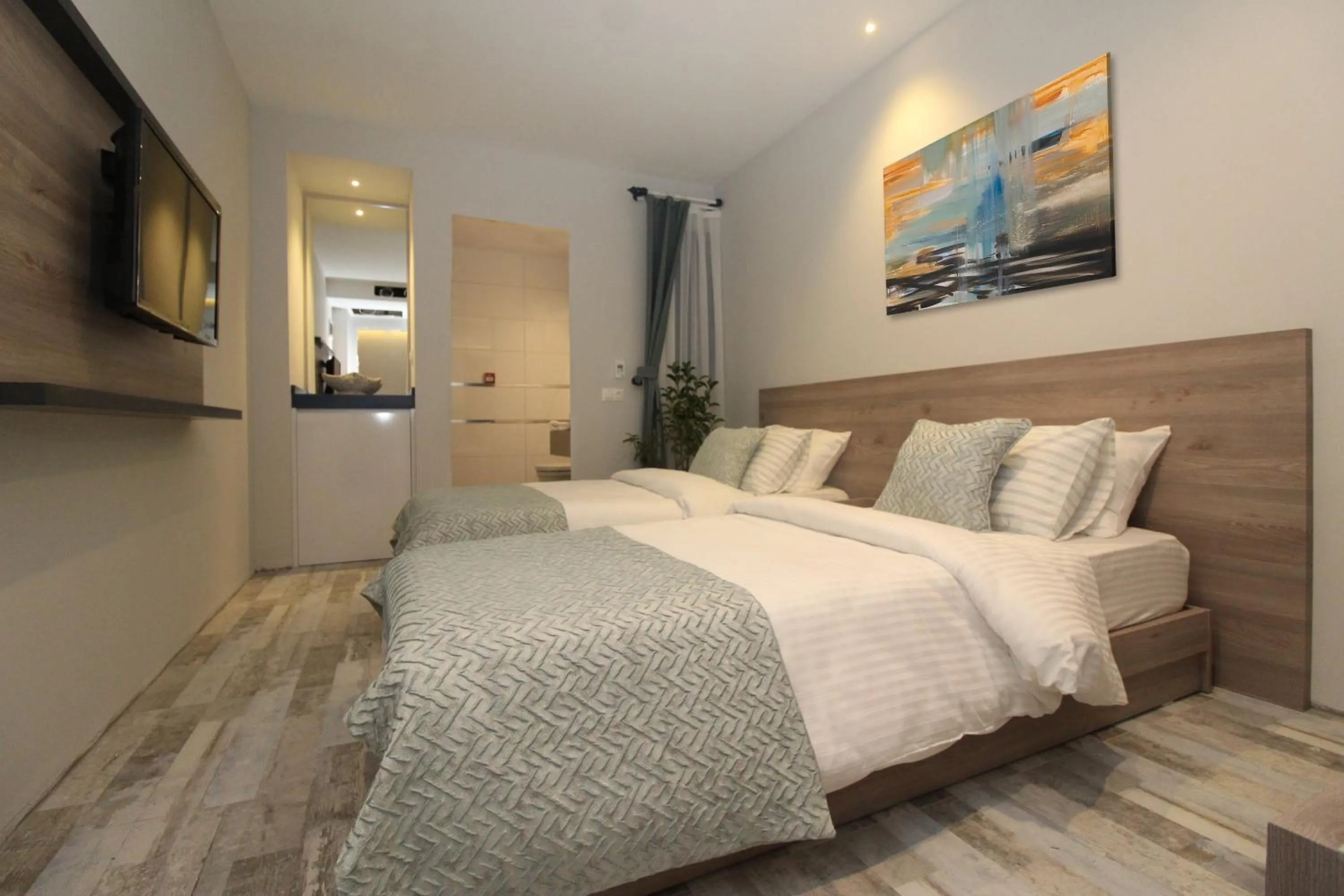 Bed in Acropol Of Bodrum Beach Hotel