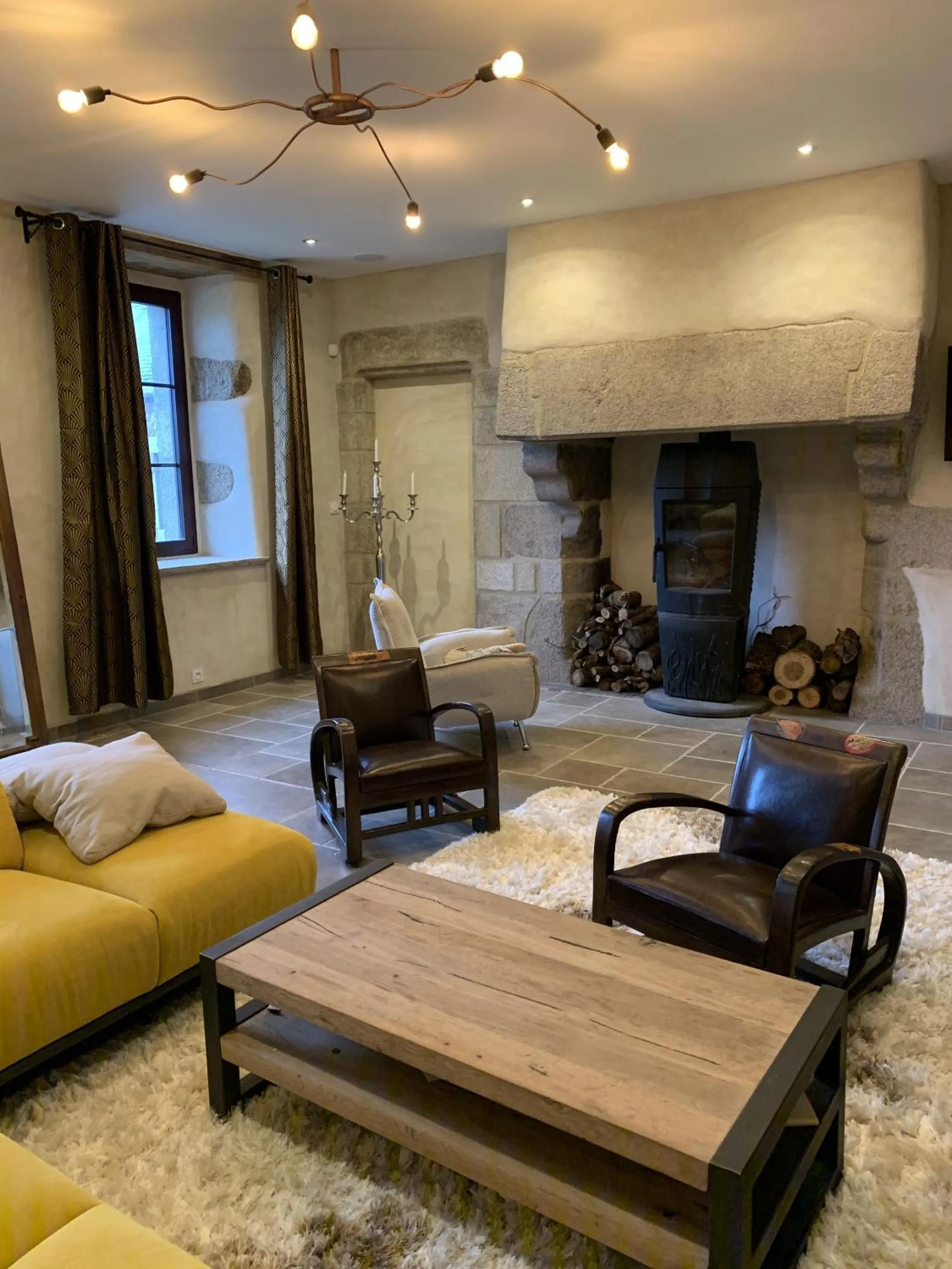 Living room in Les Villas d Onalou Kergastel