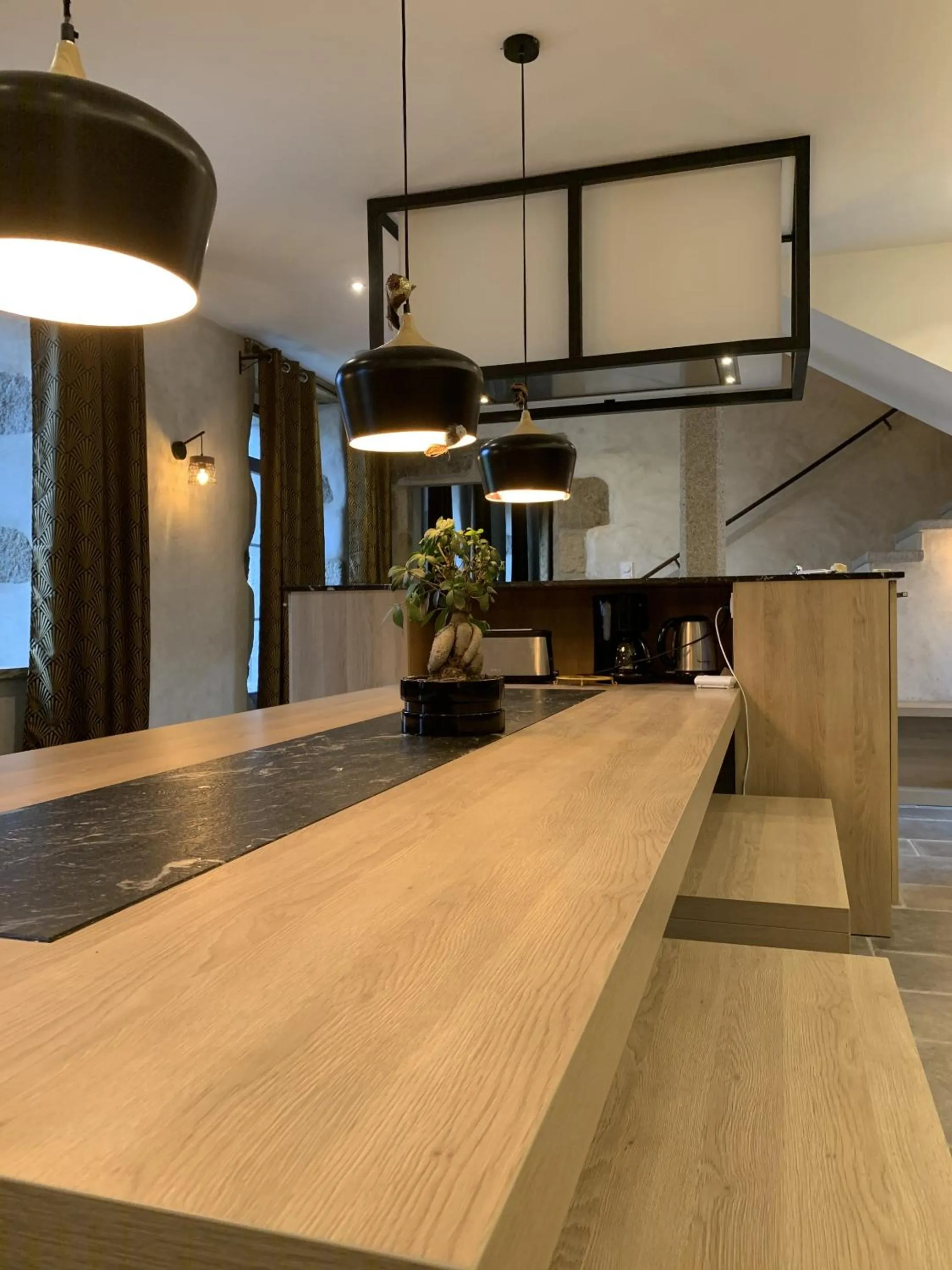 Kitchen or kitchenette in Les Villas d Onalou Kergastel