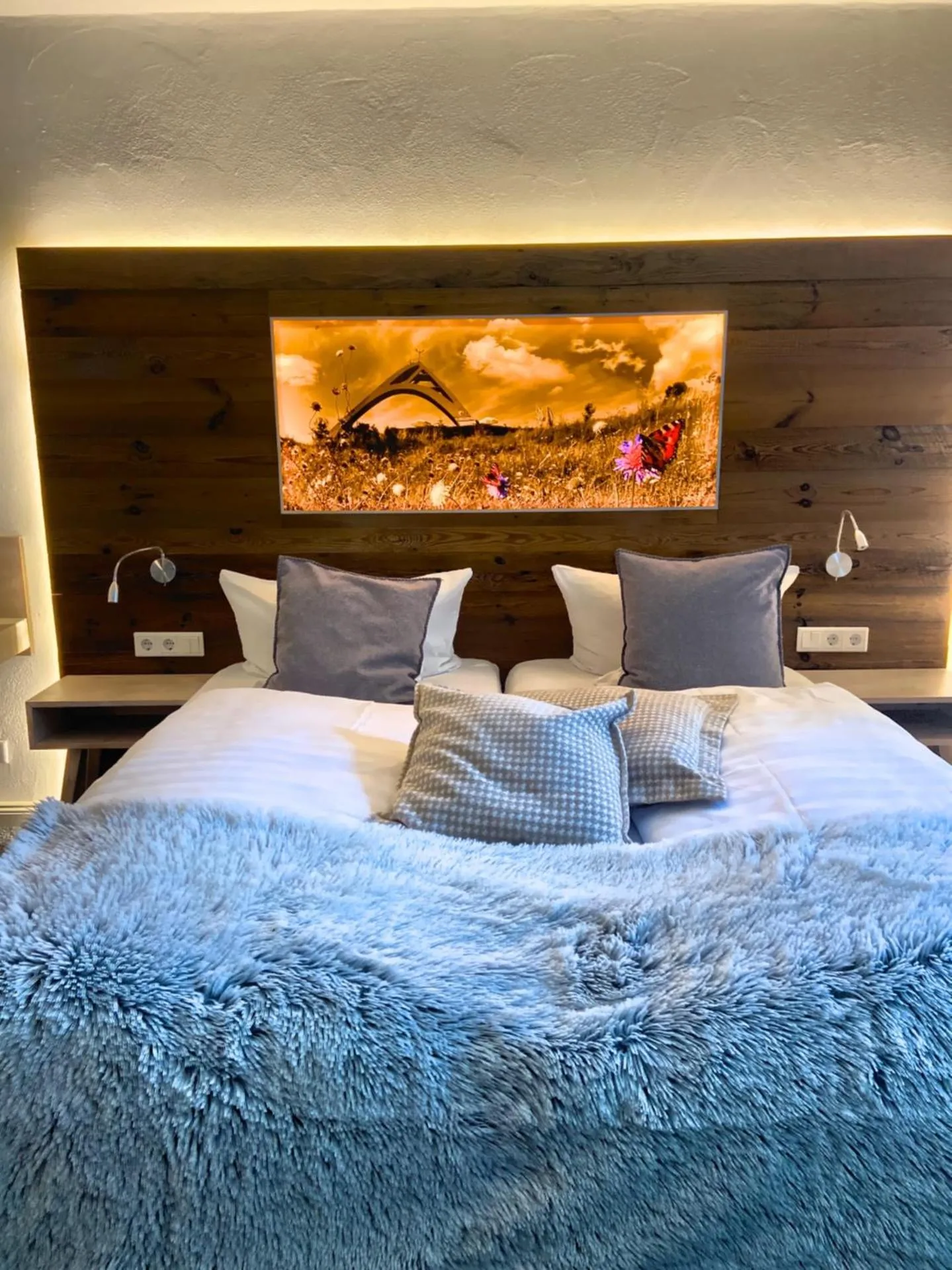 Bed in Hotel Nuhnetal