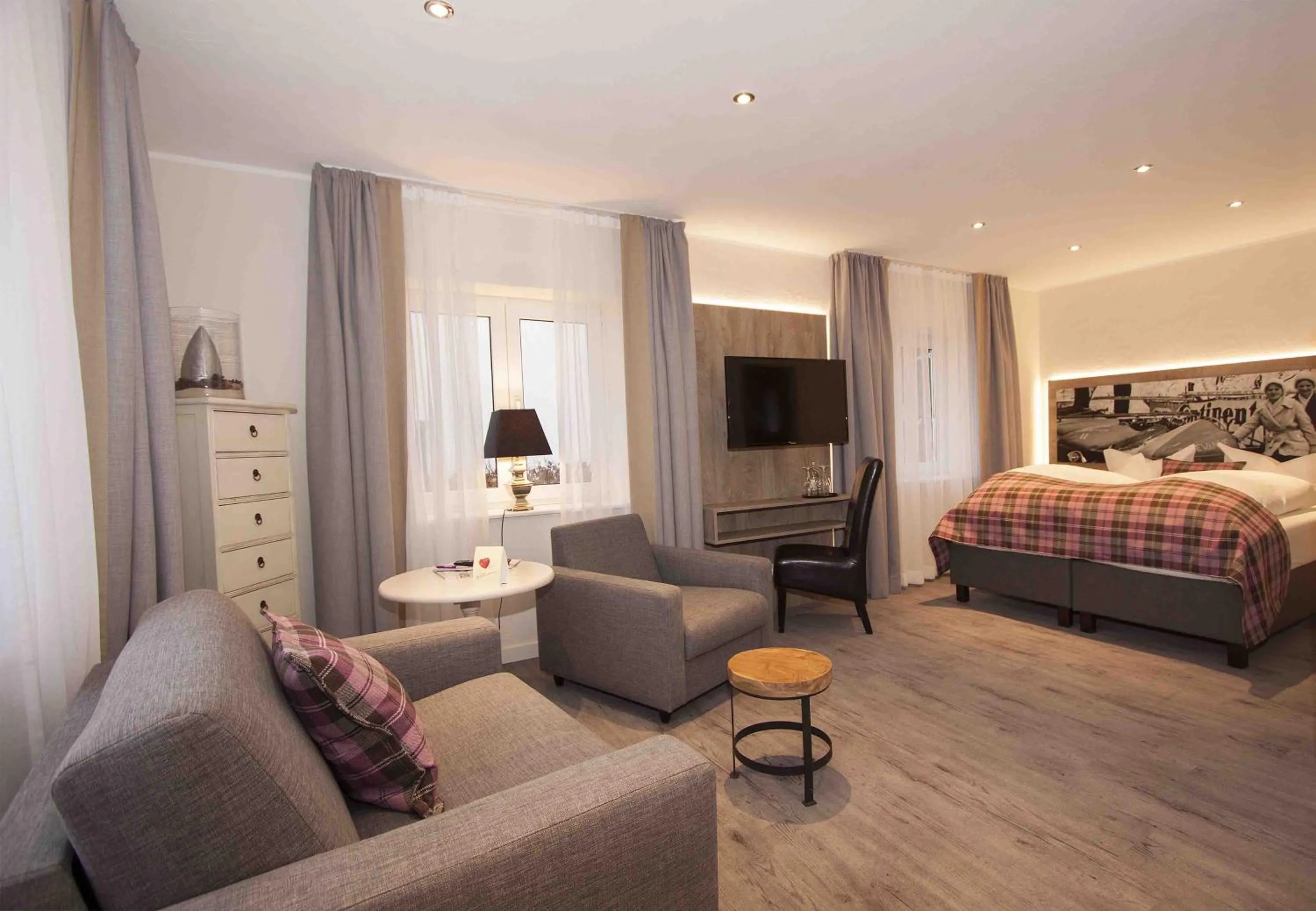 Bed in Hotel Nuhnetal