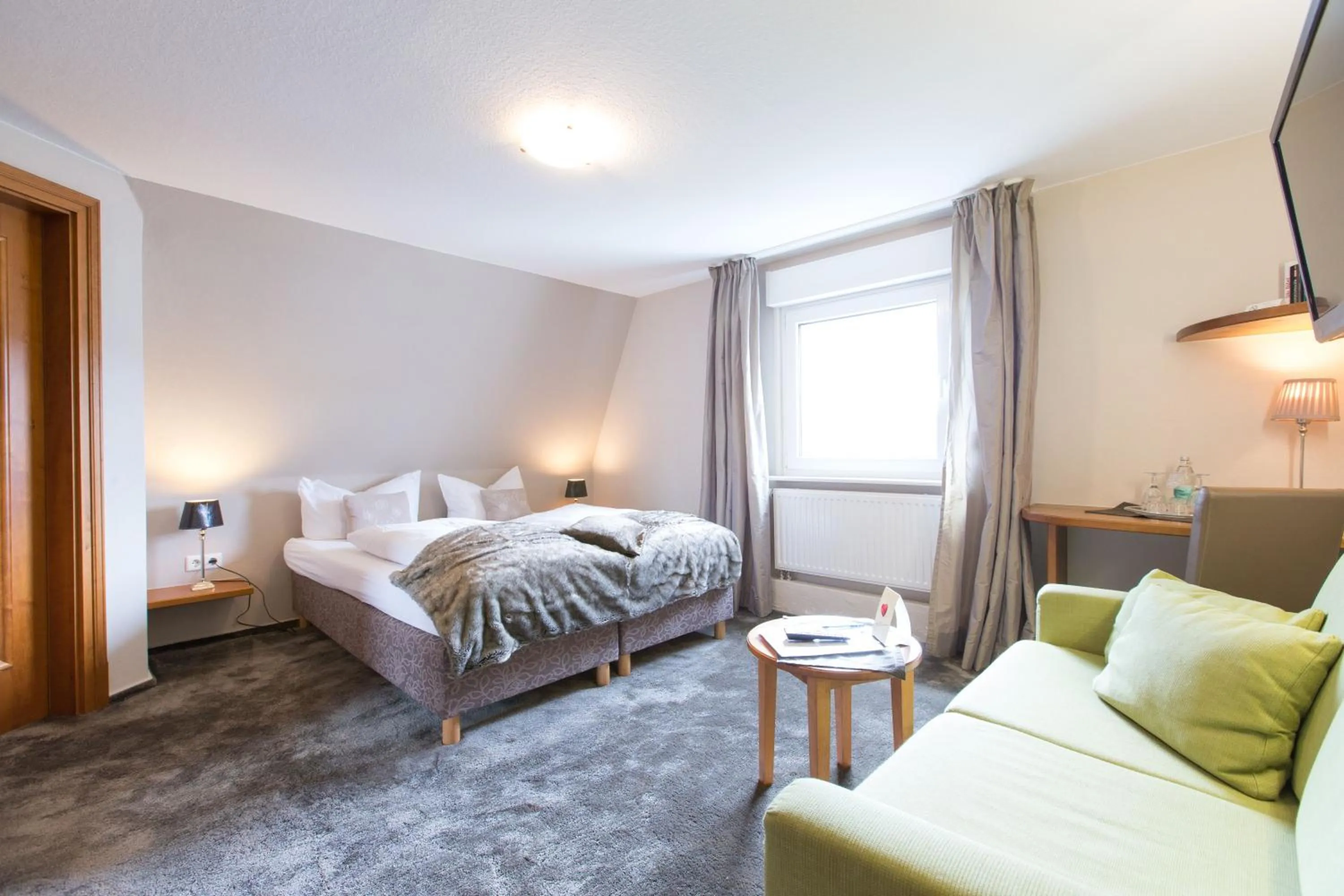 Bed in Hotel Nuhnetal