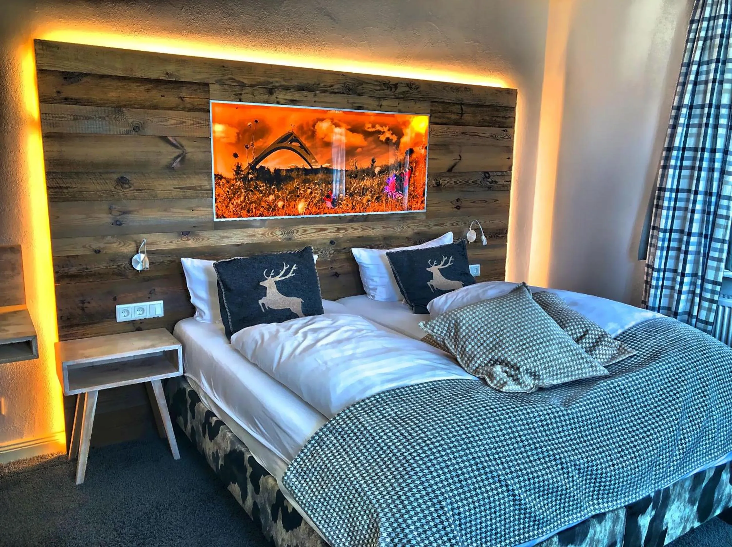 Bed in Hotel Nuhnetal