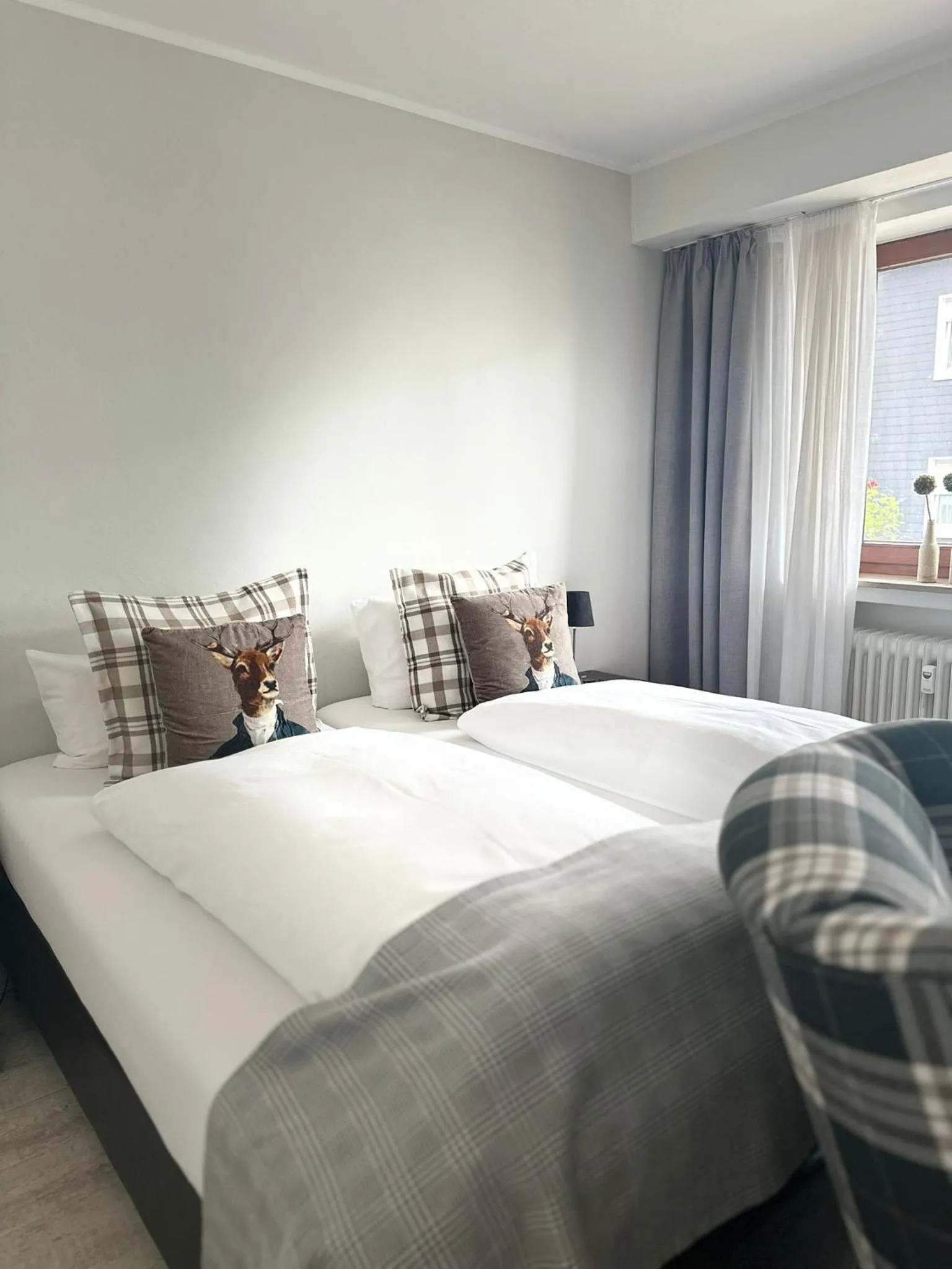 Bed in Hotel Nuhnetal