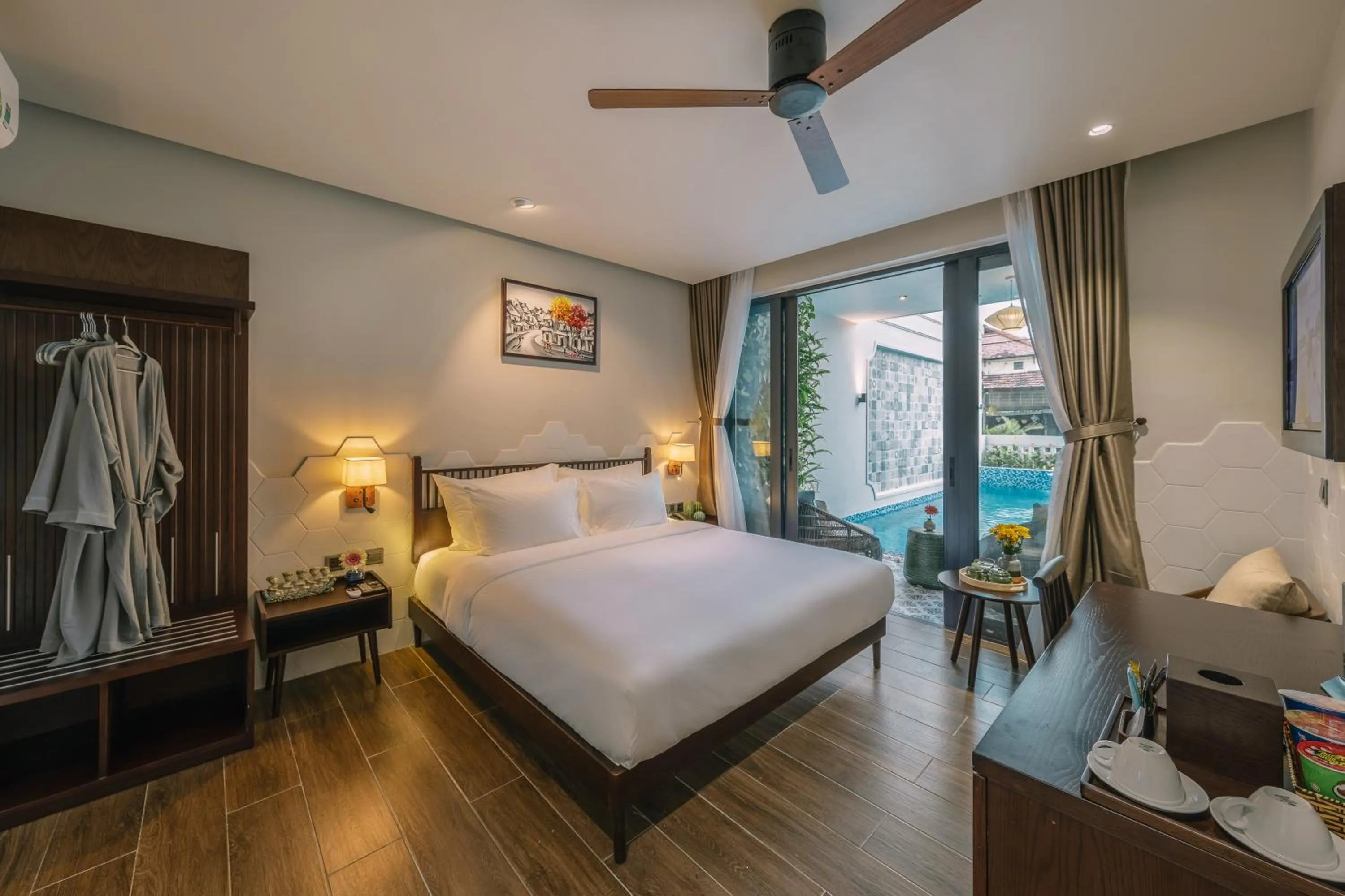 Photo of the whole room, Bed in Volar de Faifo Villa