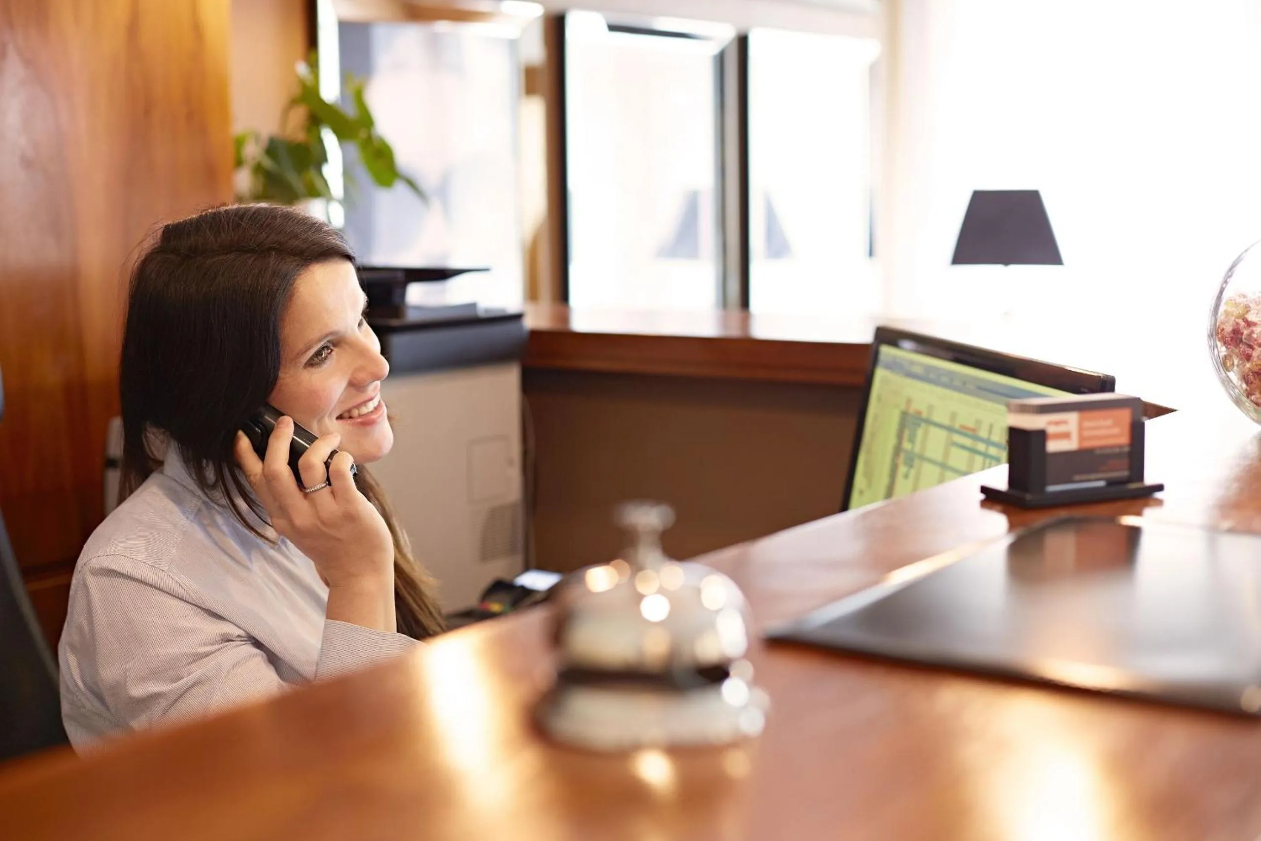 Lobby or reception in Hotel Stadt Grevenbroich mit Klimaanlage