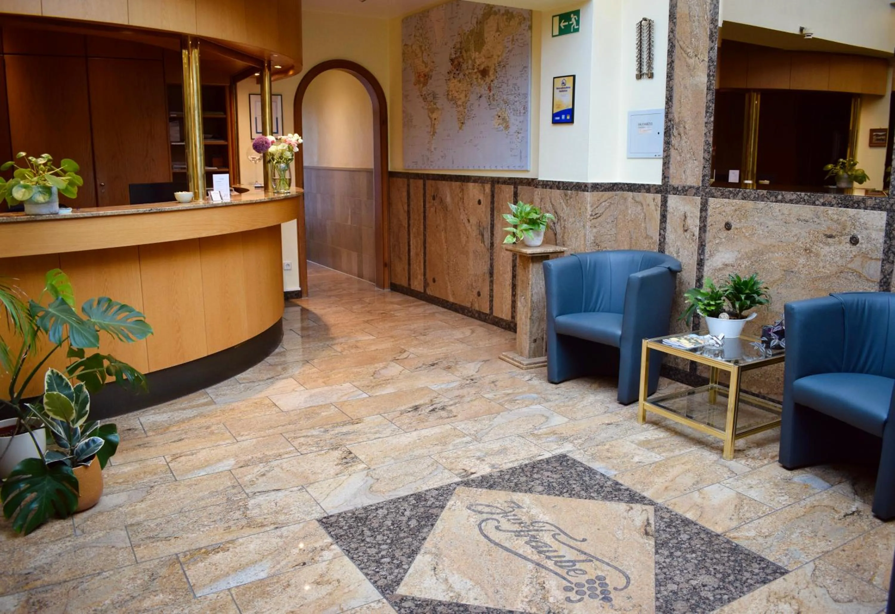 Lobby or reception in Hotel Zur Traube