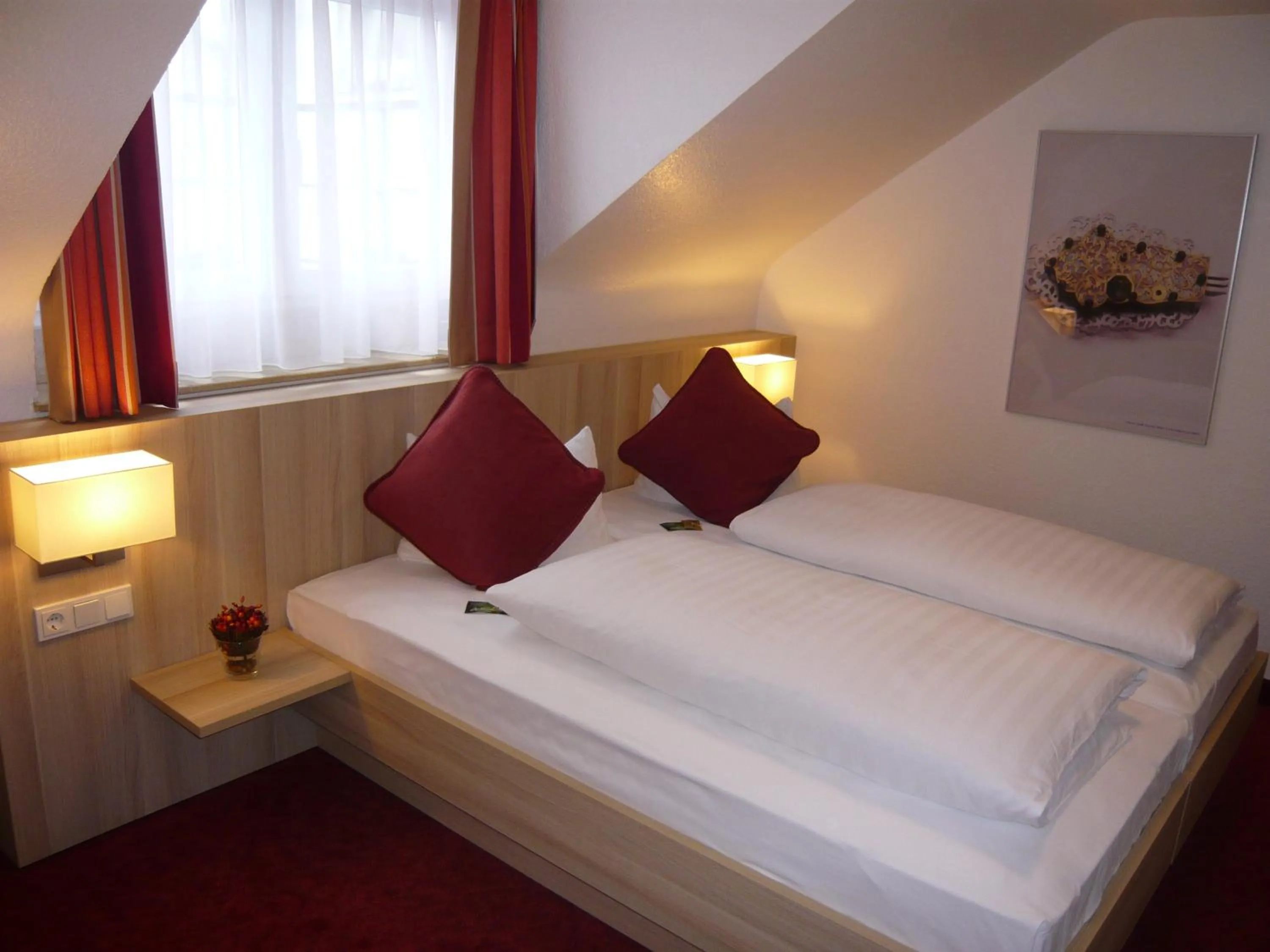 Photo of the whole room, Bed in Hotel Zur Traube