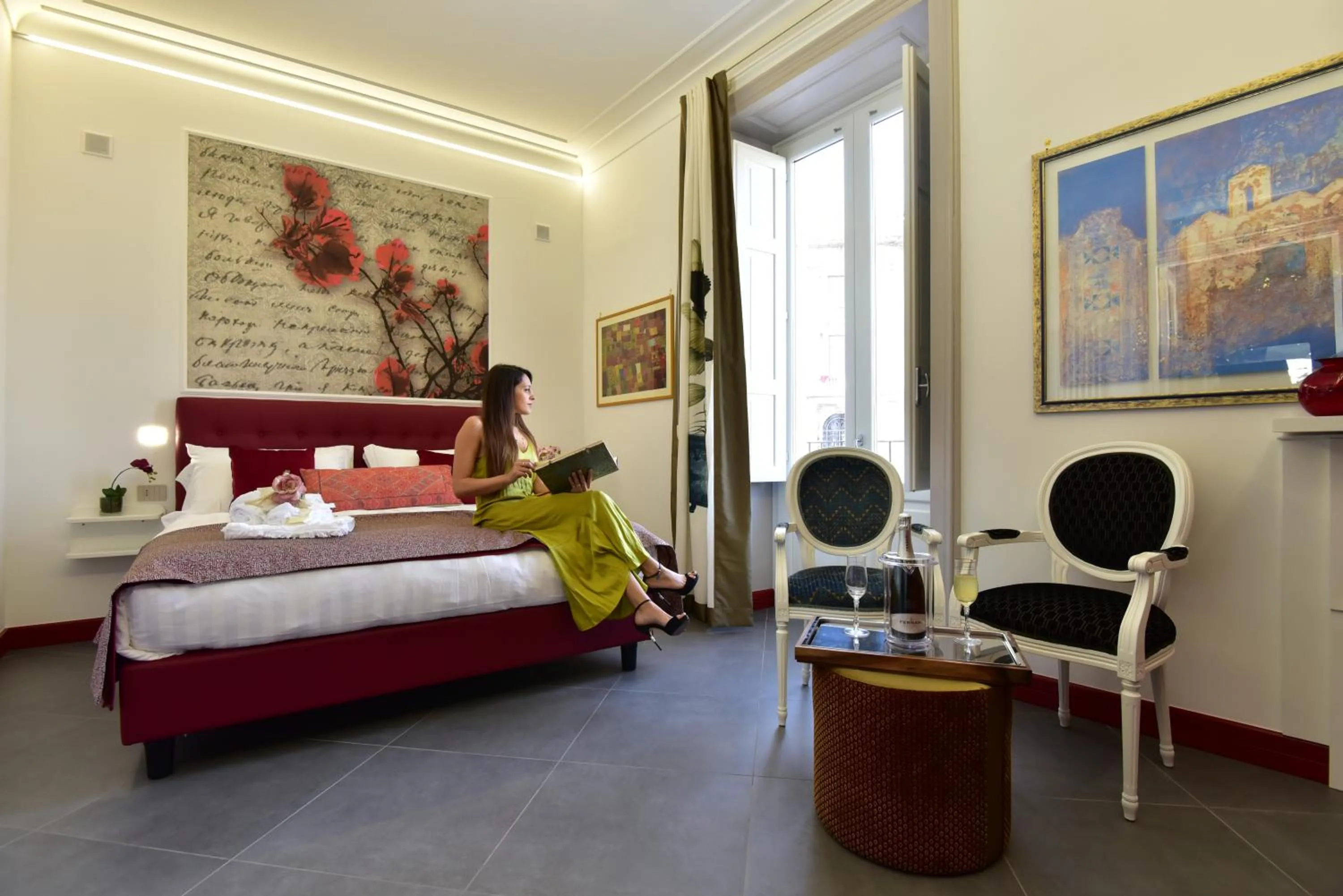 Bed in ANFITEATRO LE SUITES
