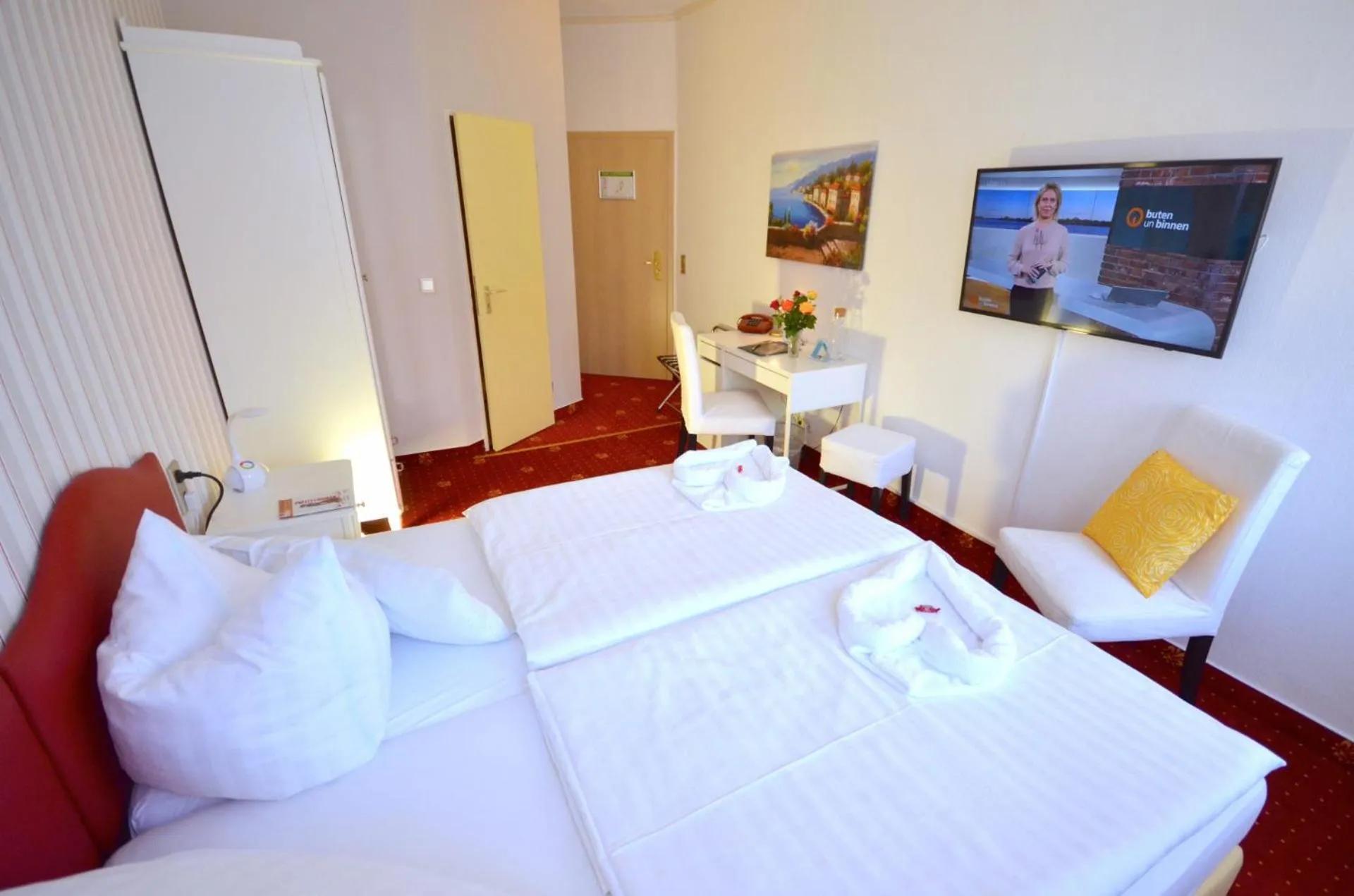 Bed in Hotel Alt-Connewitz