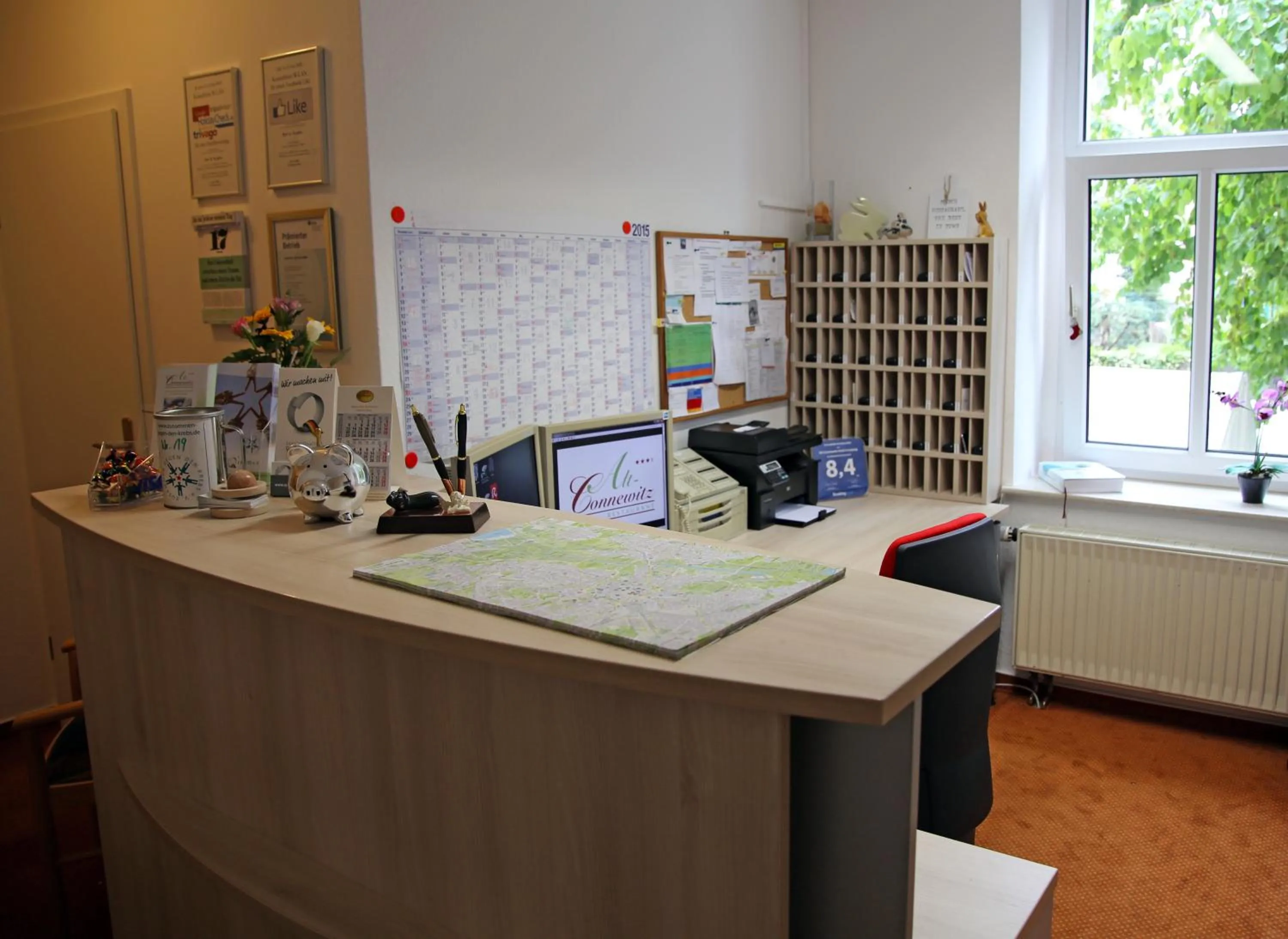 Lobby or reception in Hotel Alt-Connewitz