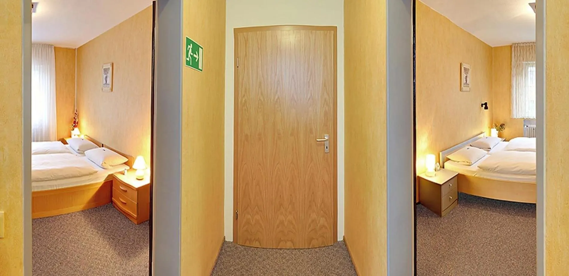 Bed in Hotel Keinath Stuttgart