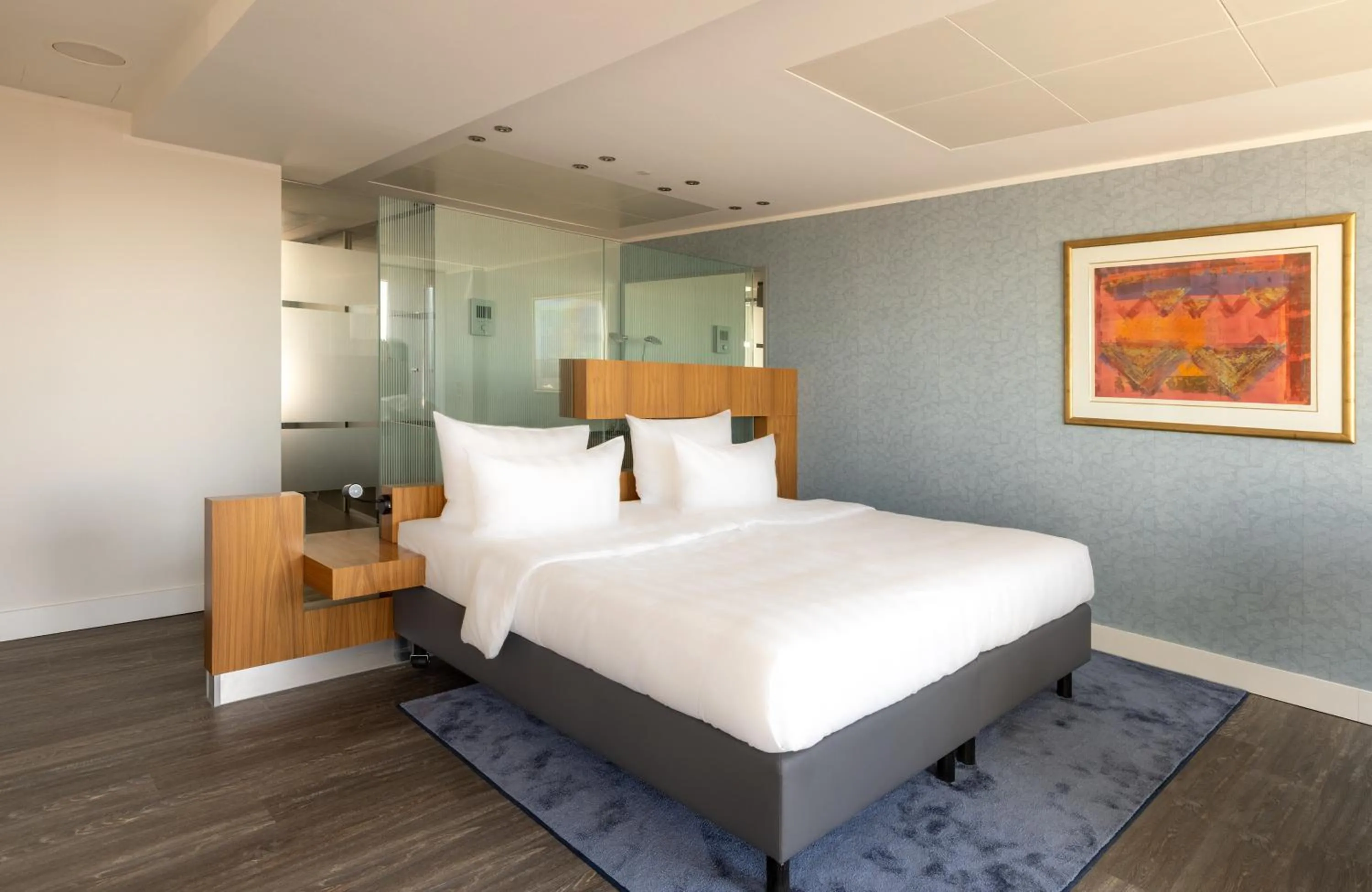 Bed in NYX Hotel Erfurt by Leonardo Hotels