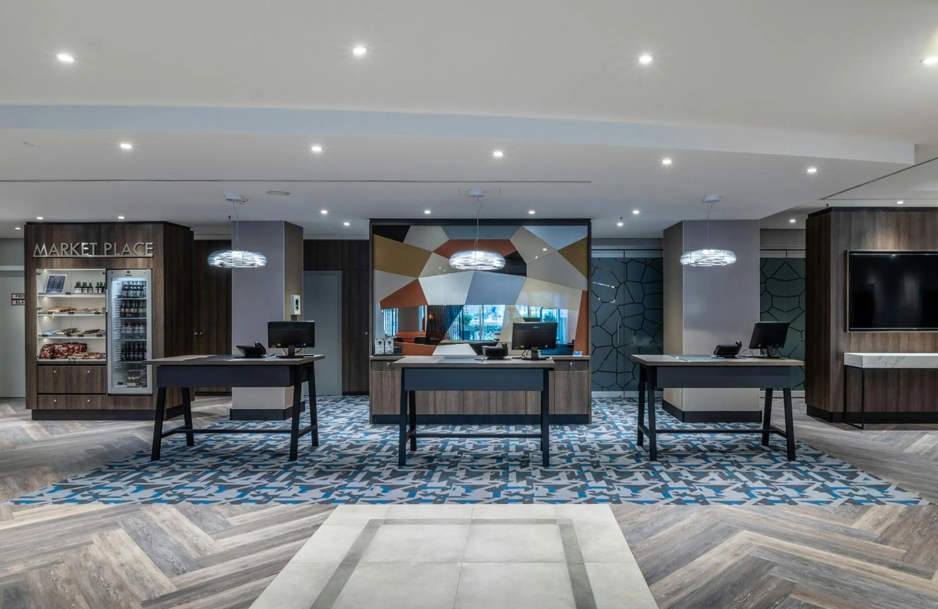 Lobby or reception in NYX Hotel Erfurt by Leonardo Hotels