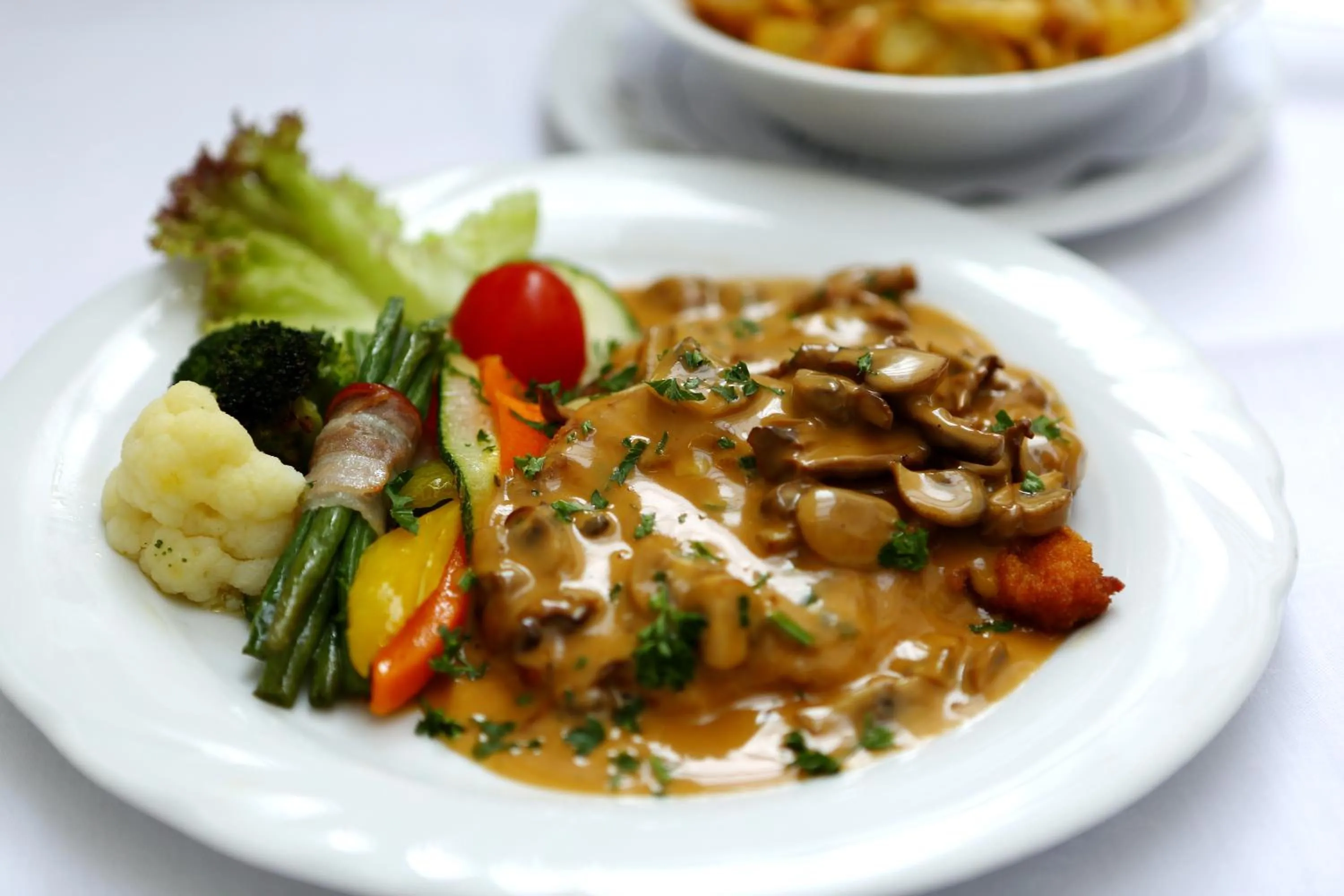 Food close-up in Hotel-Restaurant Wanders