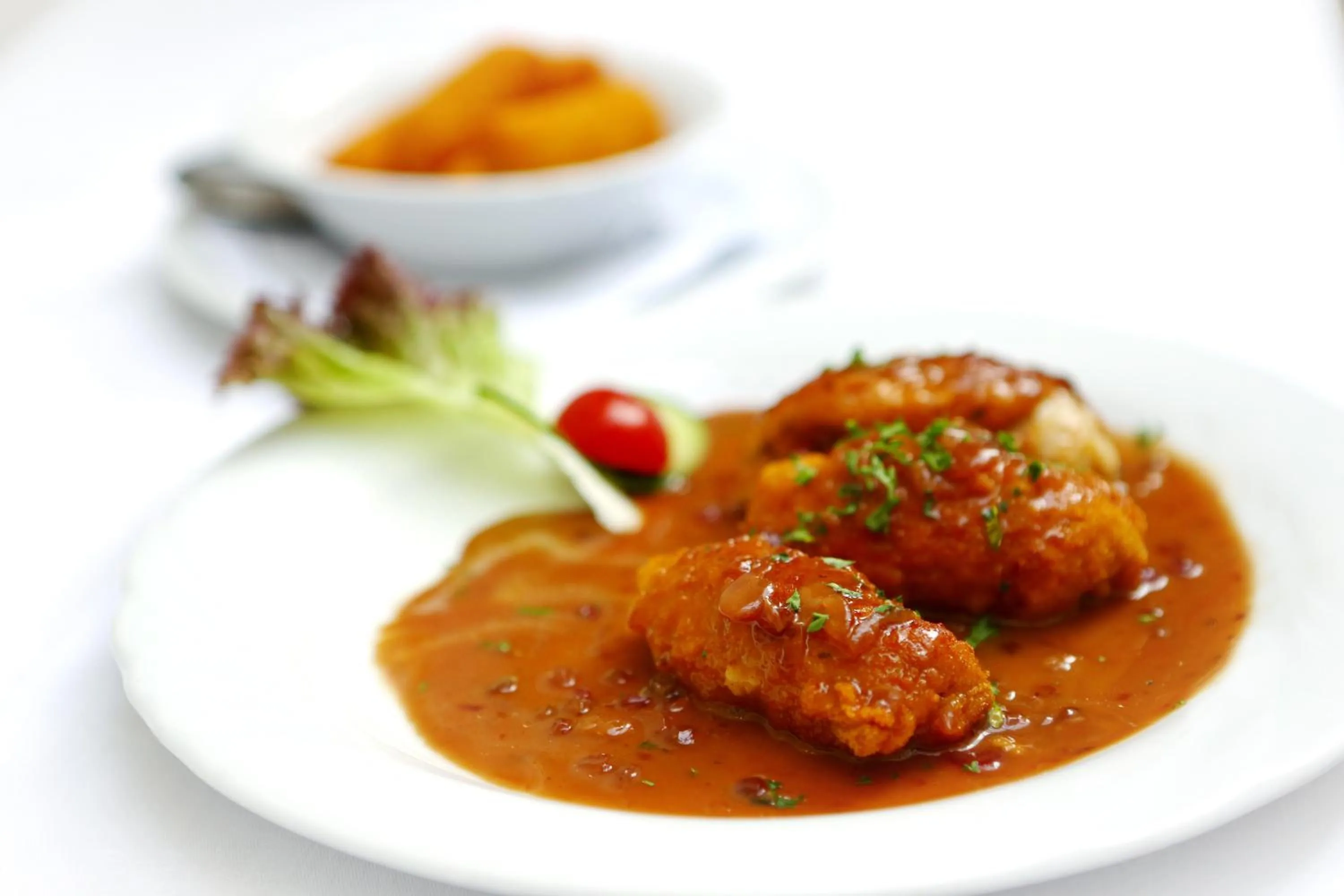 Food close-up in Hotel-Restaurant Wanders