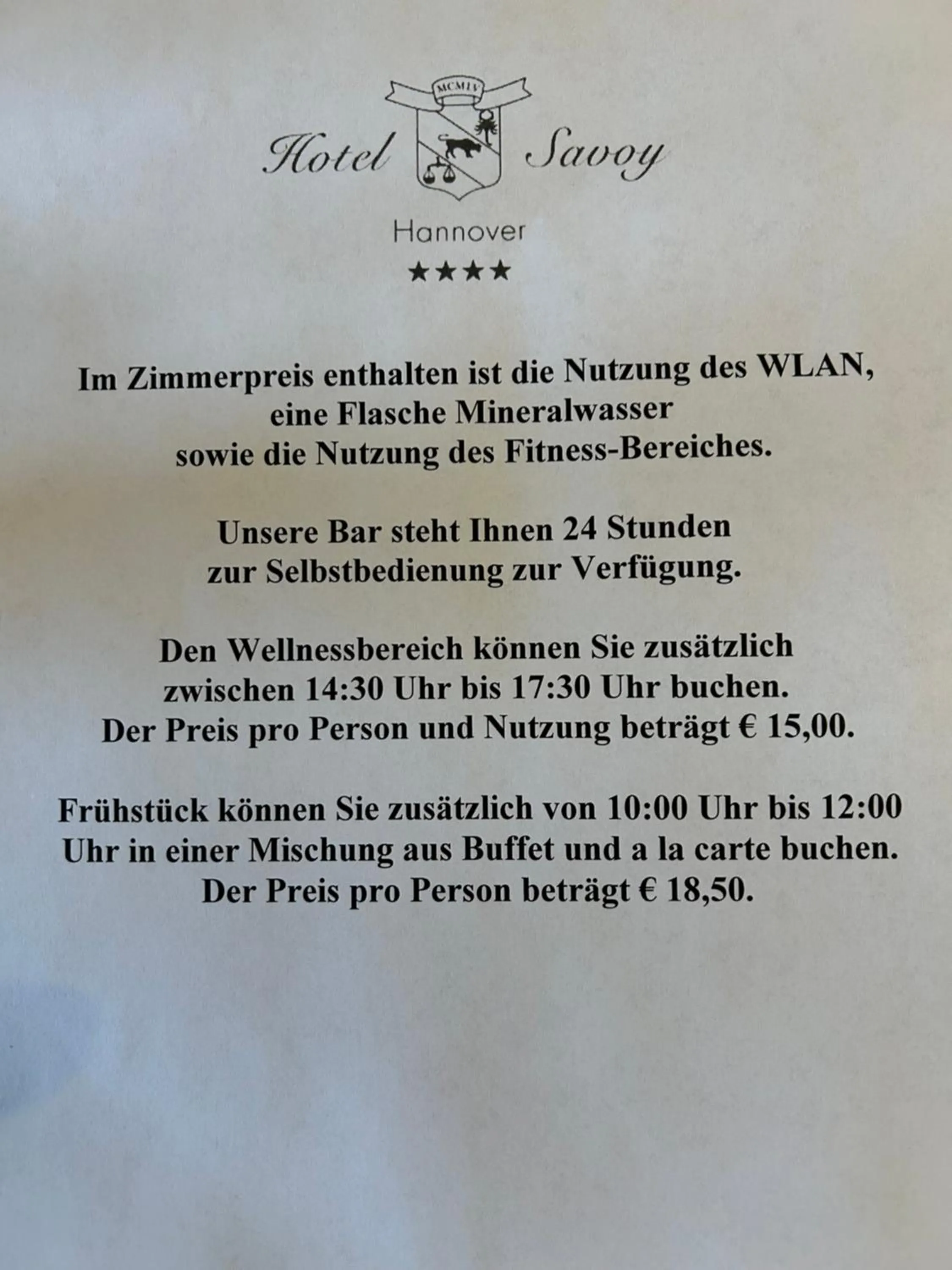 Property building in Hotel Savoy Hannover