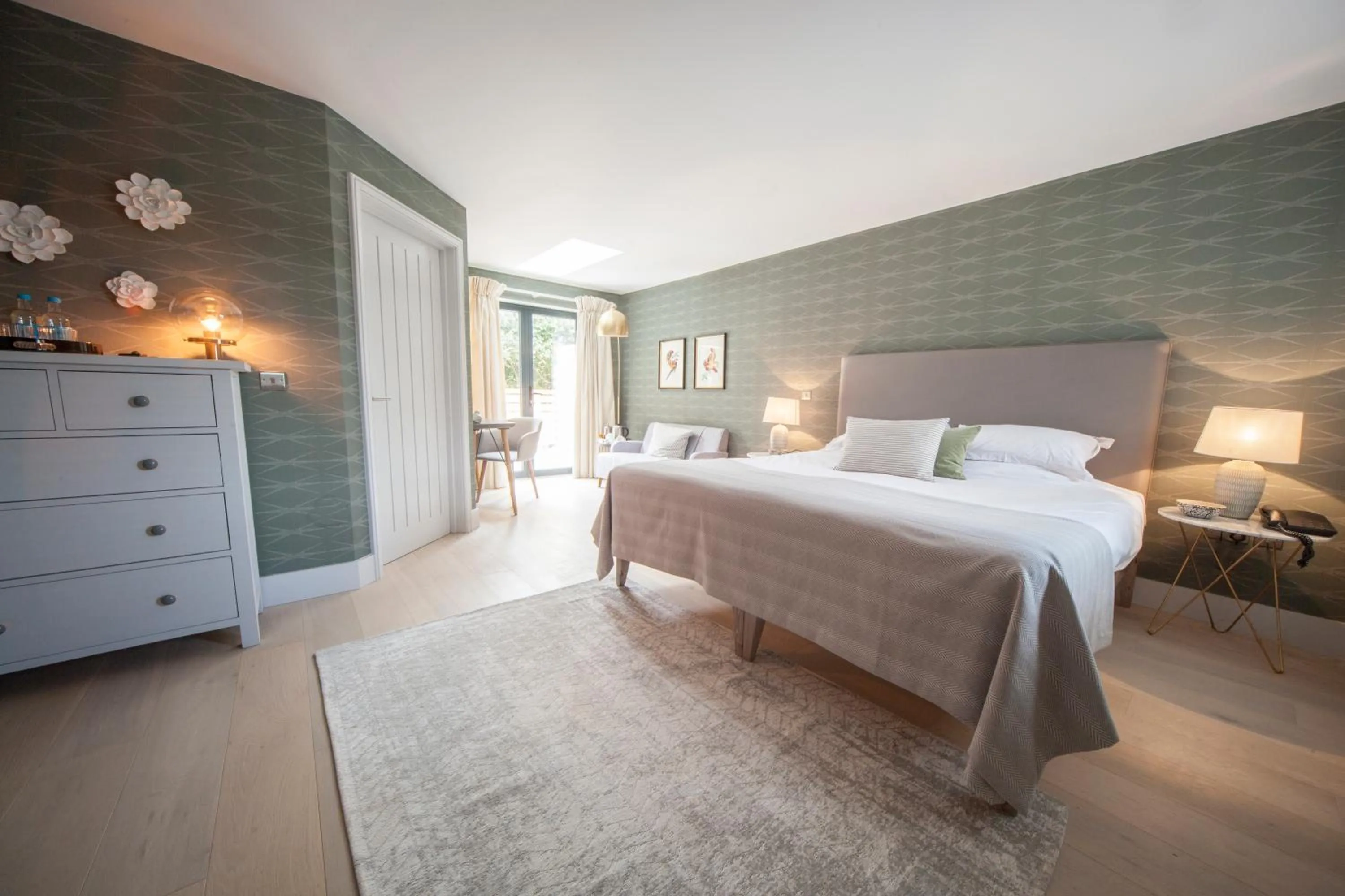 Bedroom in Titchwell Manor Hotel