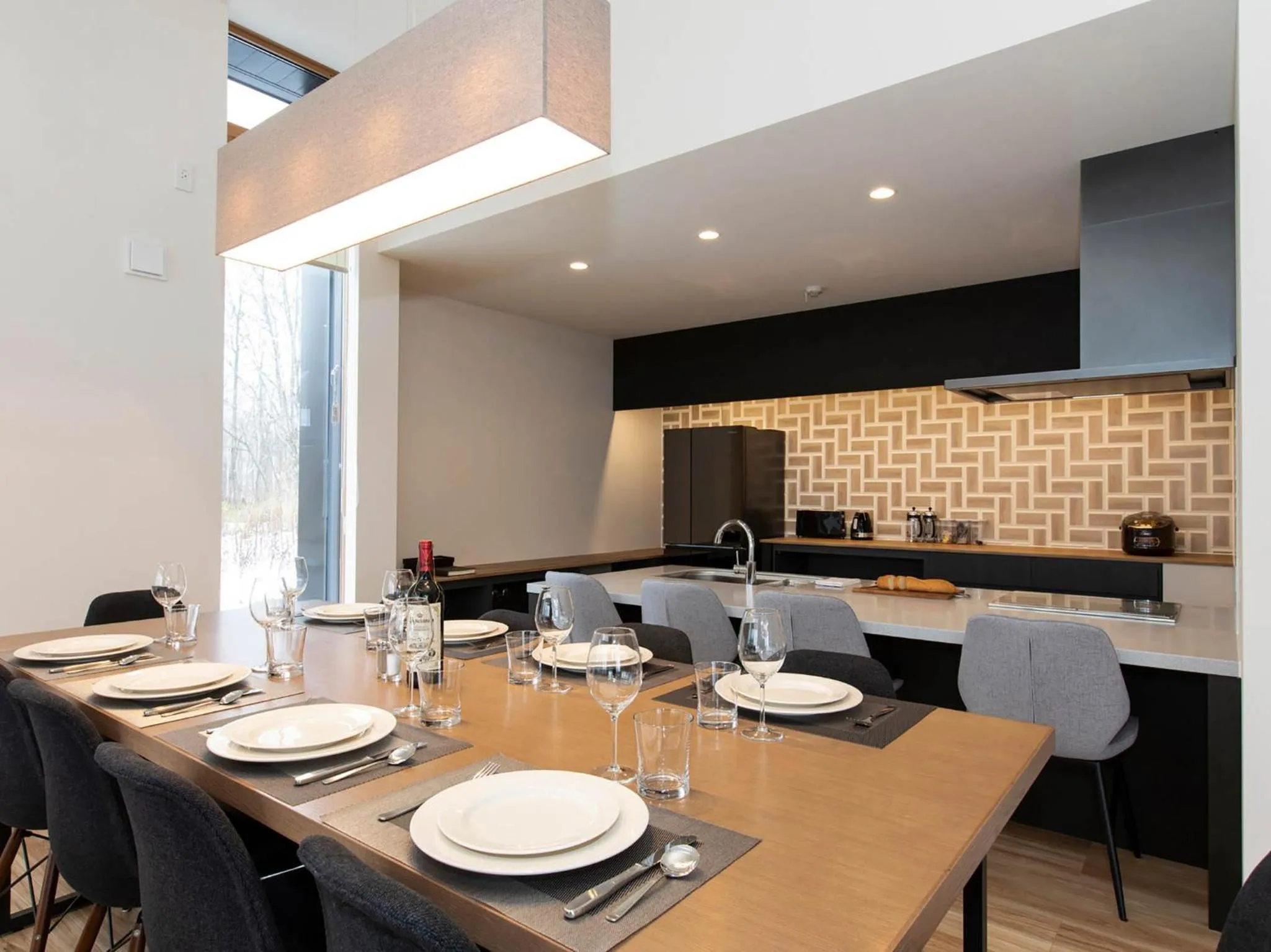 Kitchen or kitchenette in Aoyama Lodge