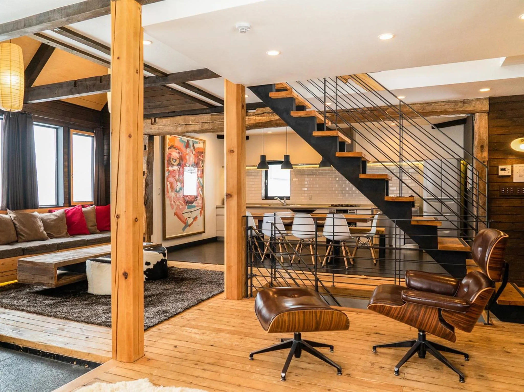 Living room in Momiji Lodge