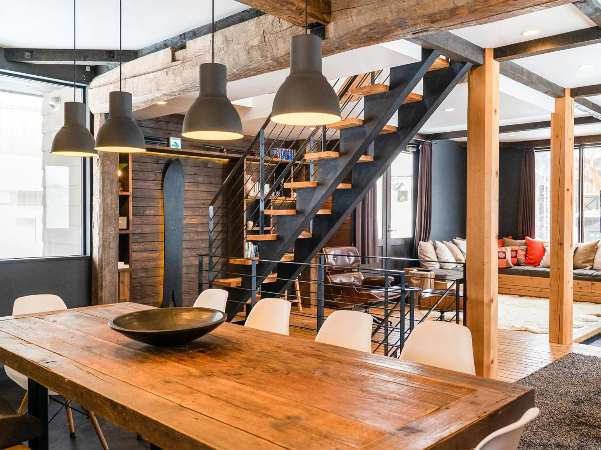 Living room in Momiji Lodge