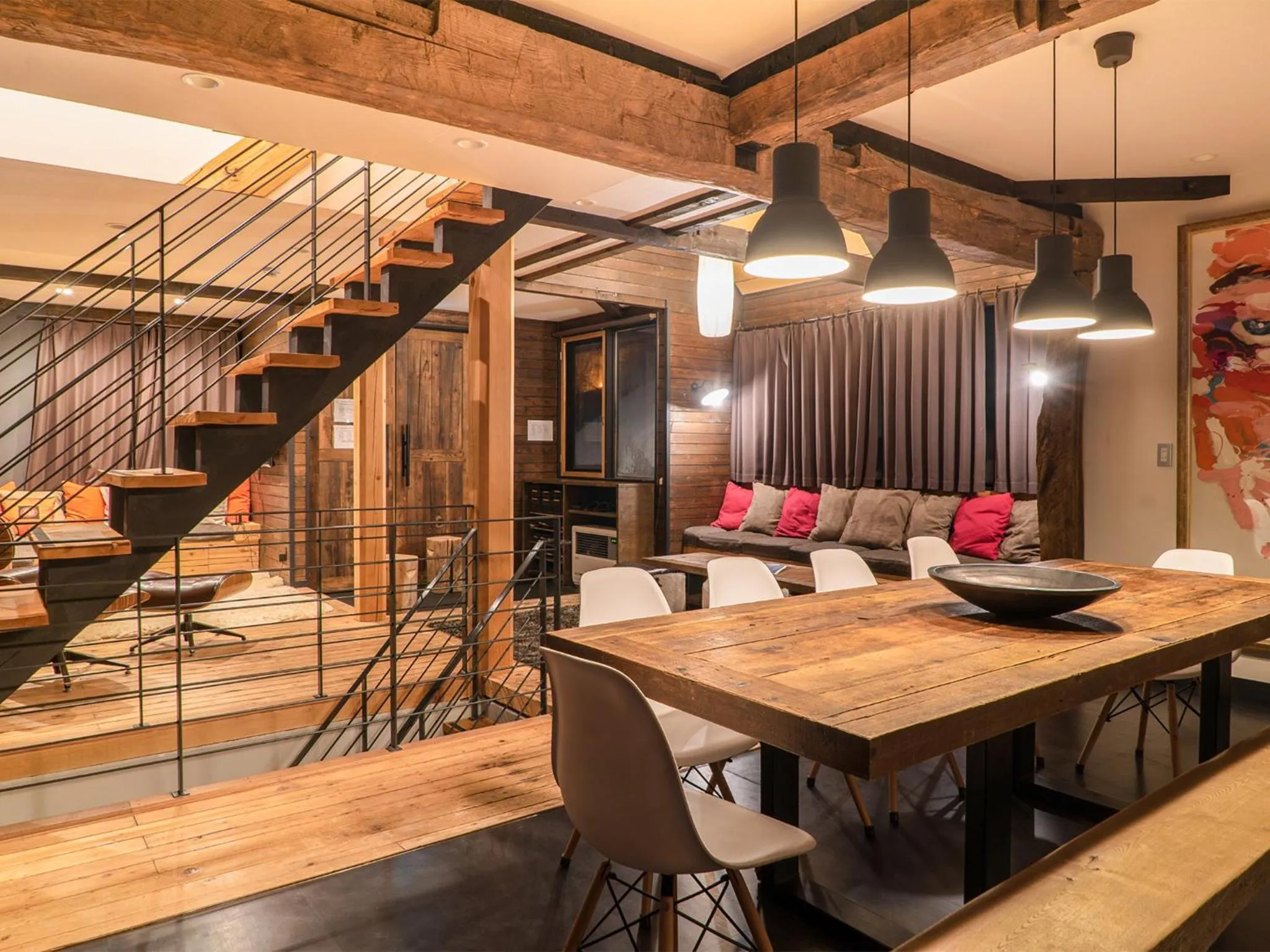 Living room in Momiji Lodge