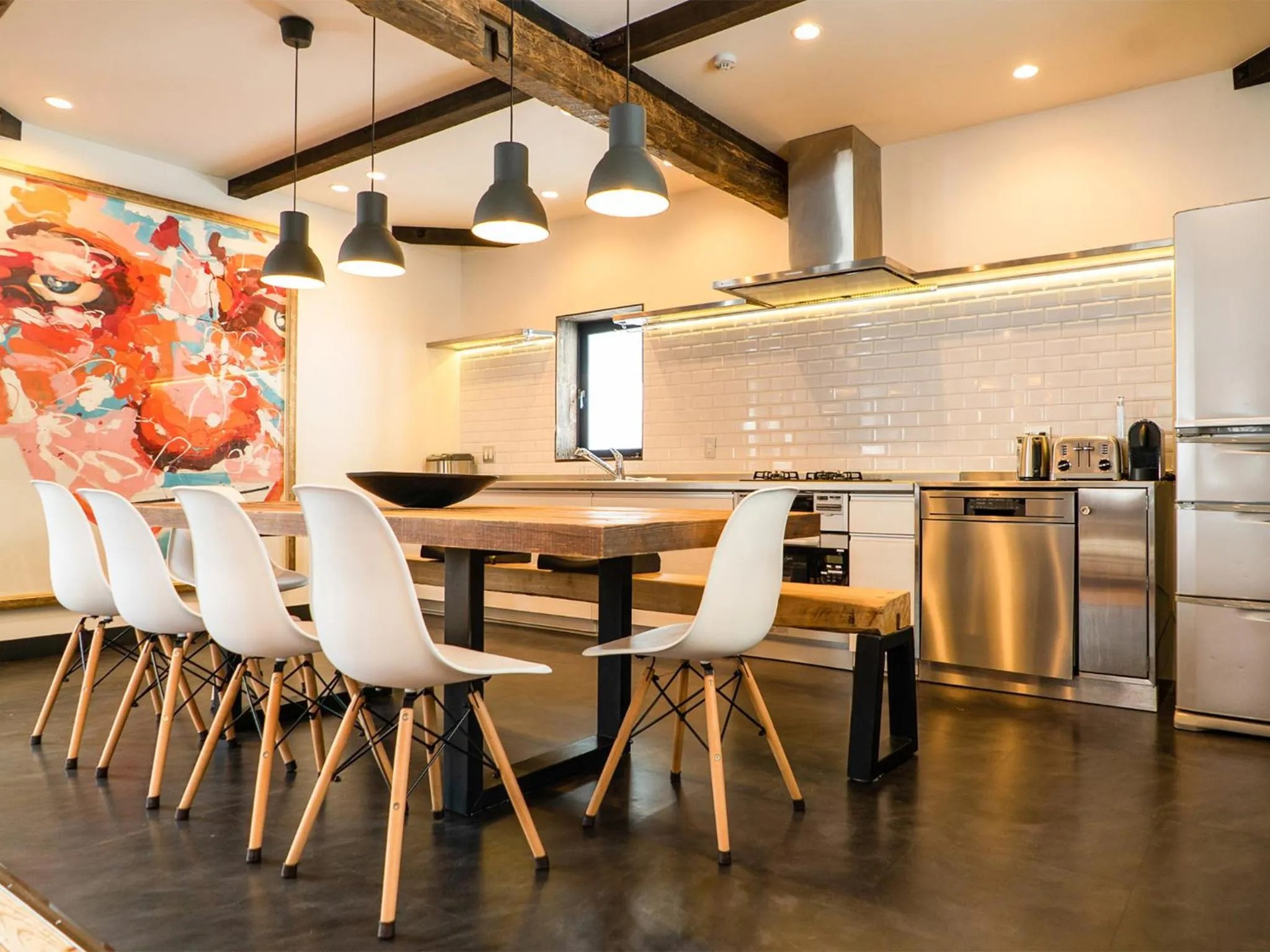 Kitchen or kitchenette in Momiji Lodge