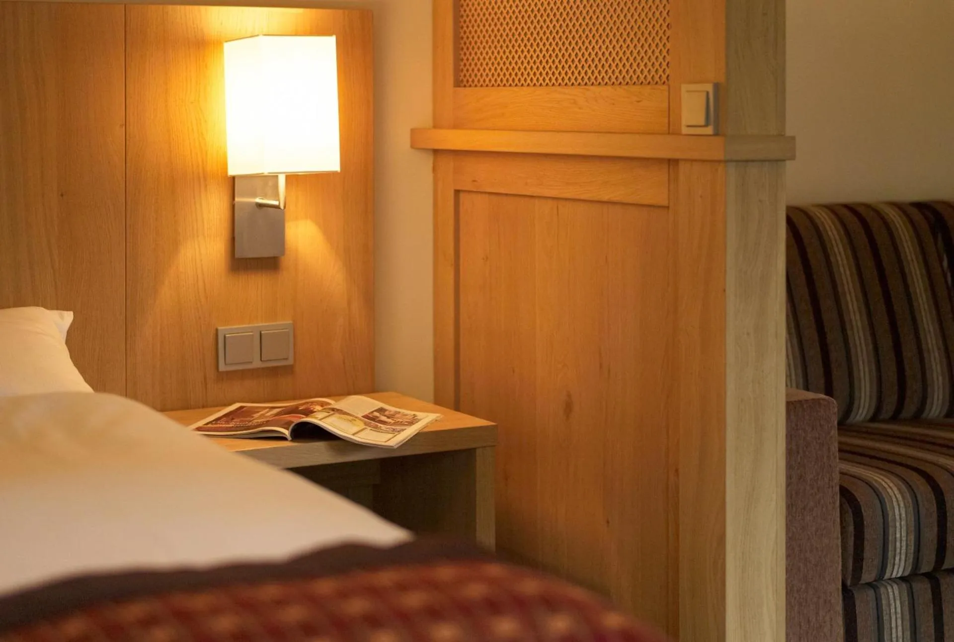 Decorative detail, Bed in Berghotel Hohe Mark