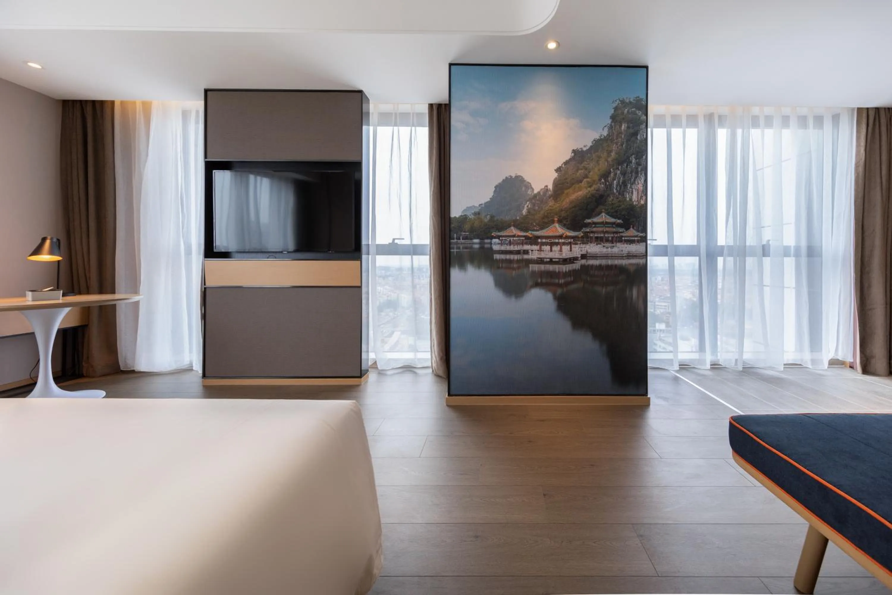 TV and multimedia, Bed in Atour Hotel Shunde Midea Yueran Plaza Foshan