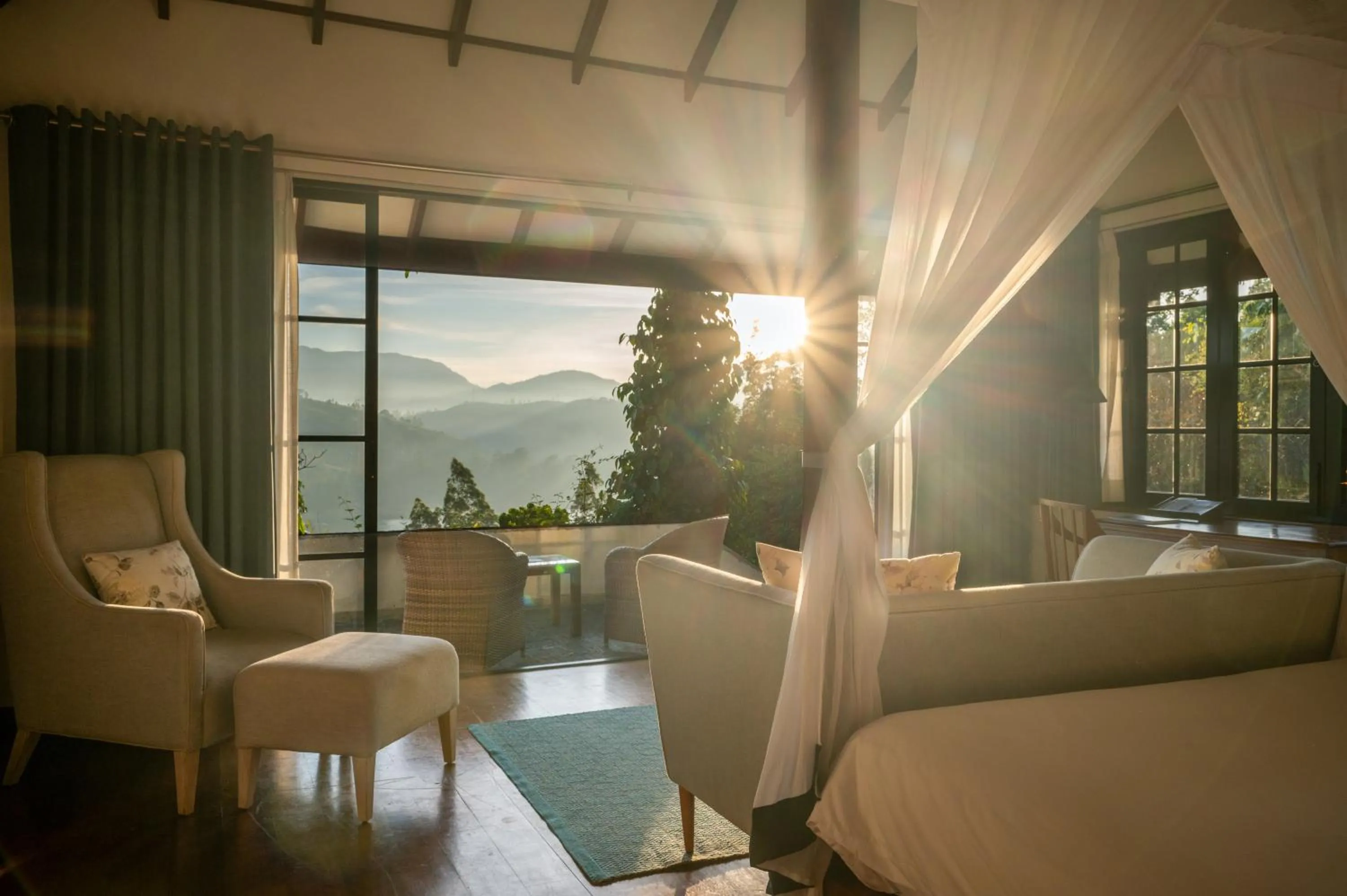 Seating area in Camellia Hills