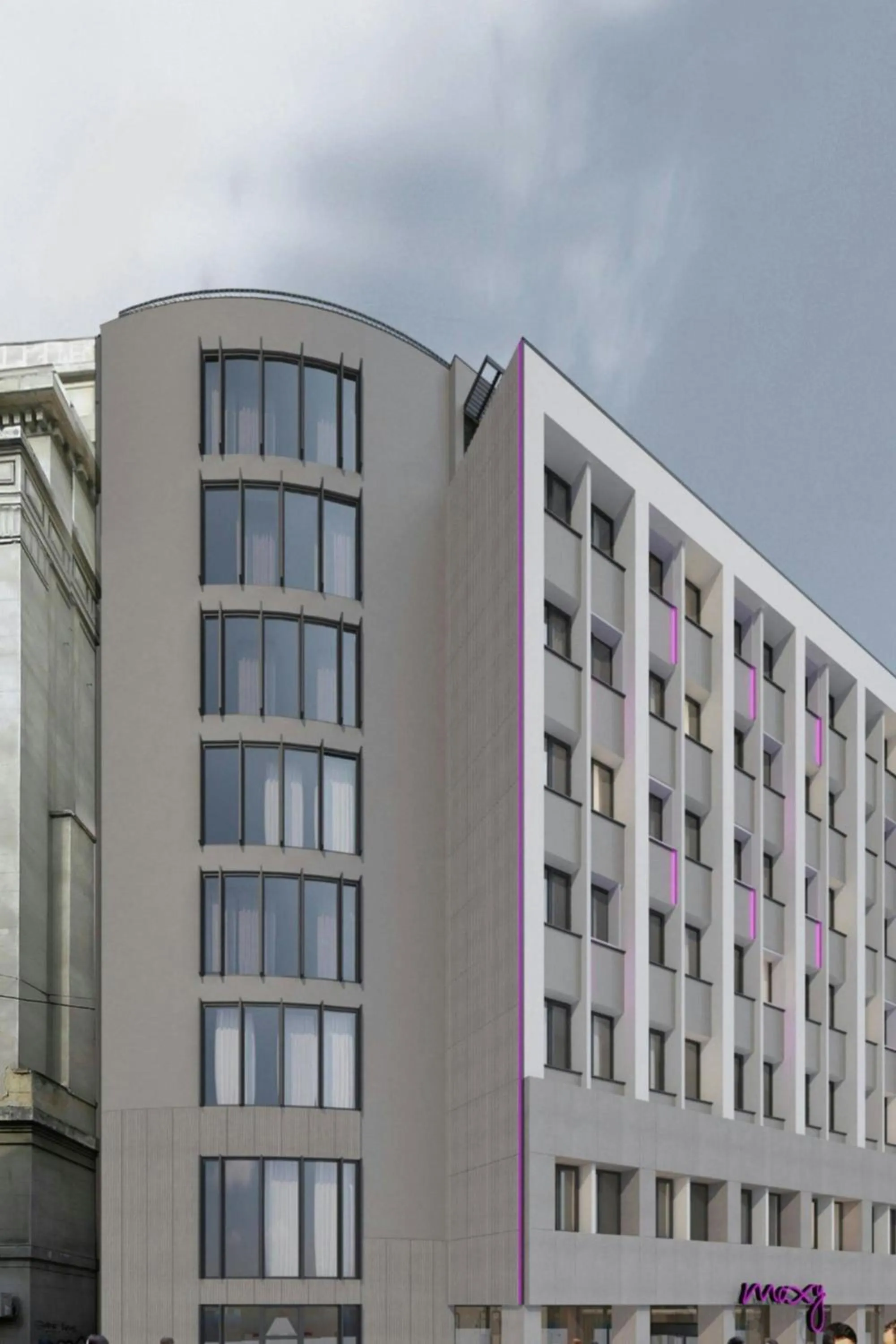 Property building in Moxy Bucharest Old Town