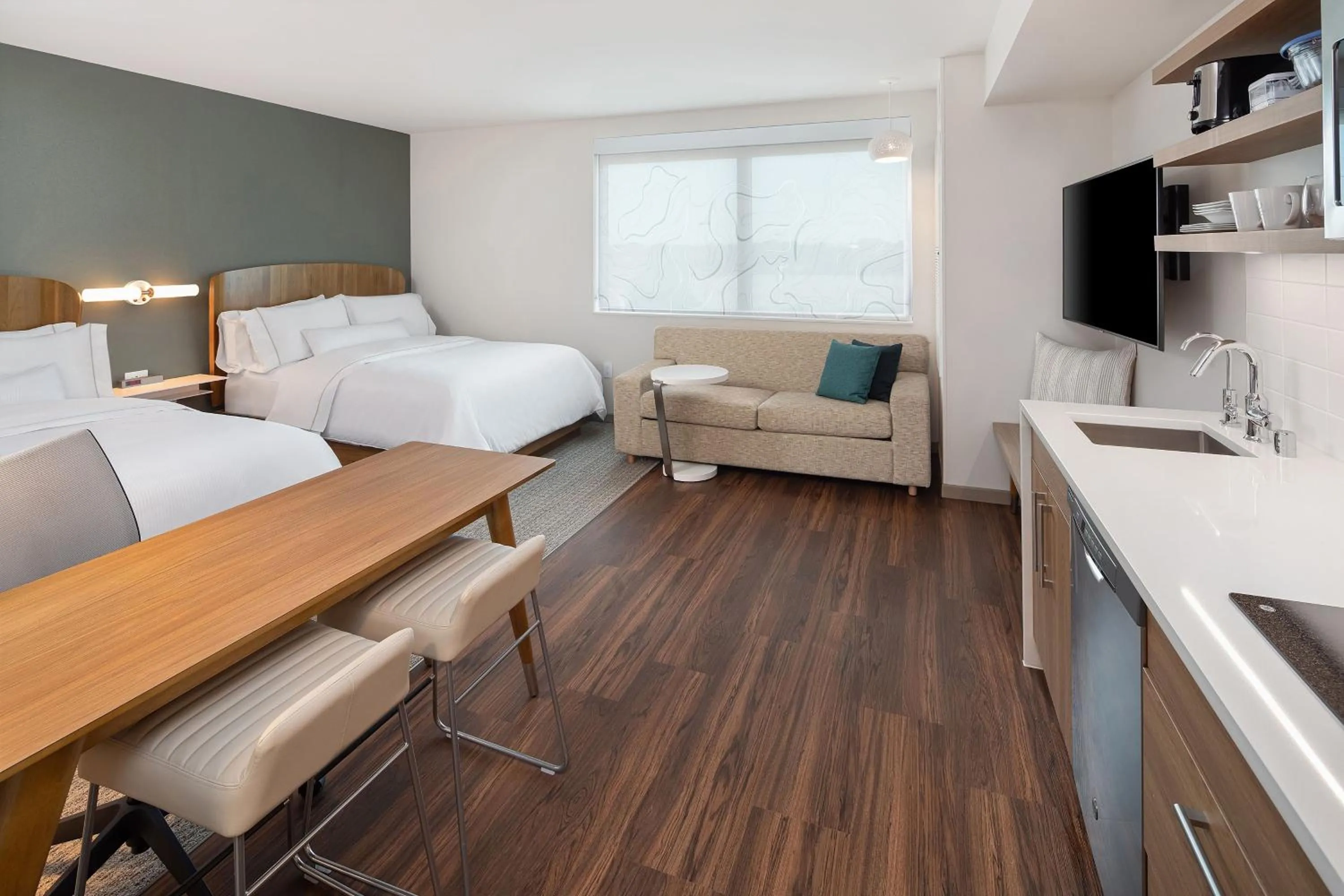 Photo of the whole room, Bed in Element Bloomington Mall of America