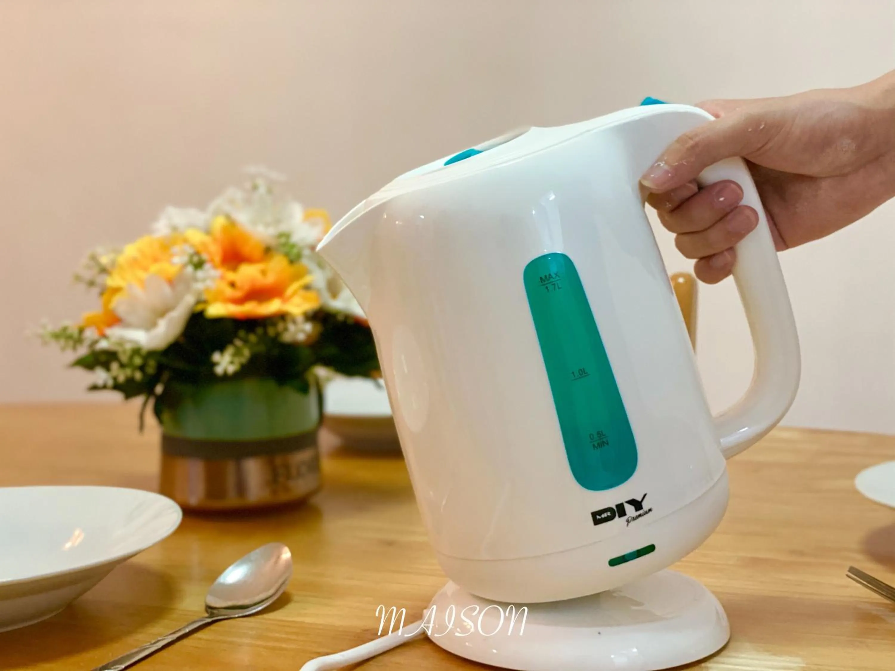 Kitchen or kitchenette in Maison Seaview Suites Port Dickson