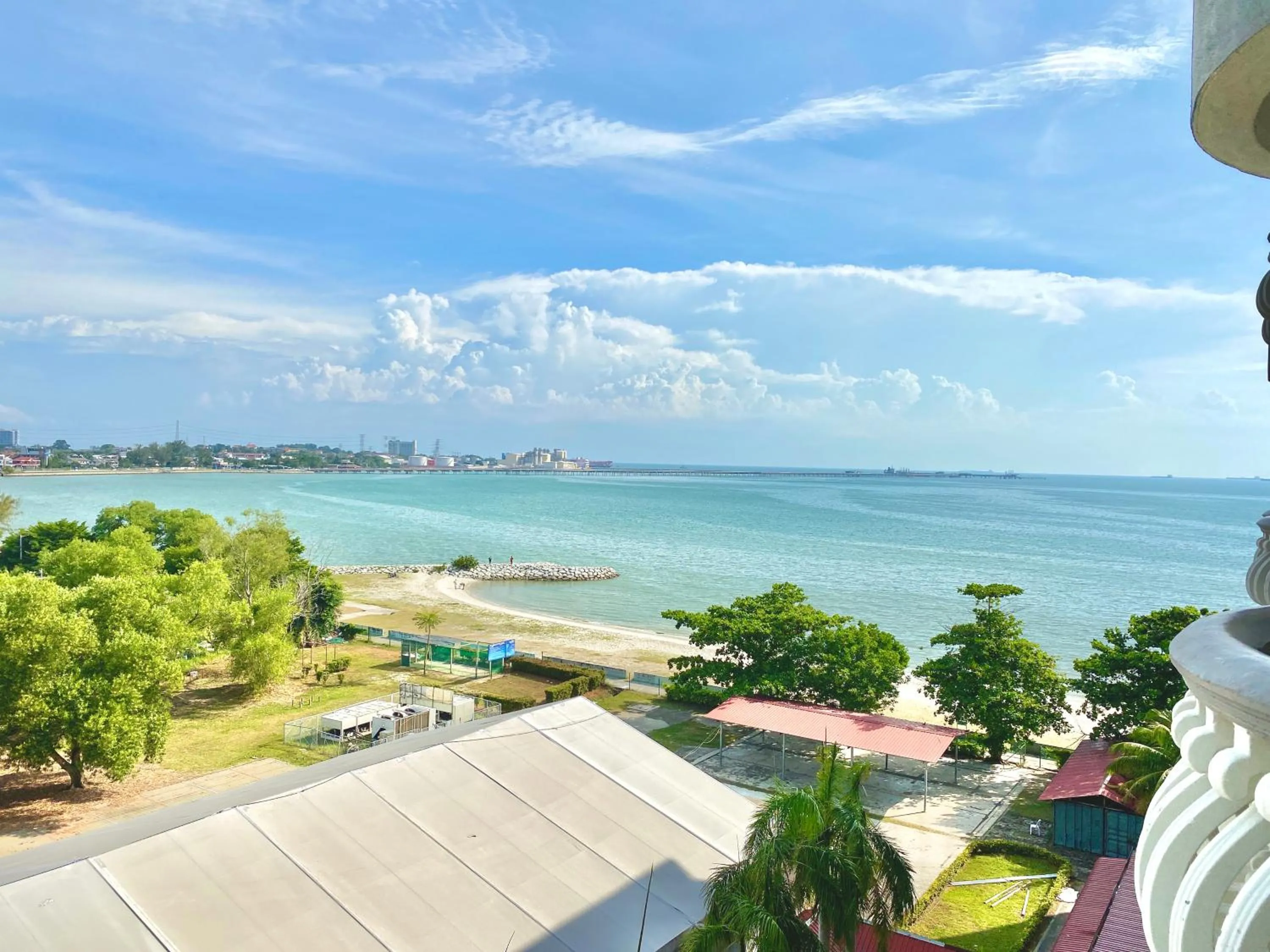 Garden view in Maison Seaview Suites Port Dickson