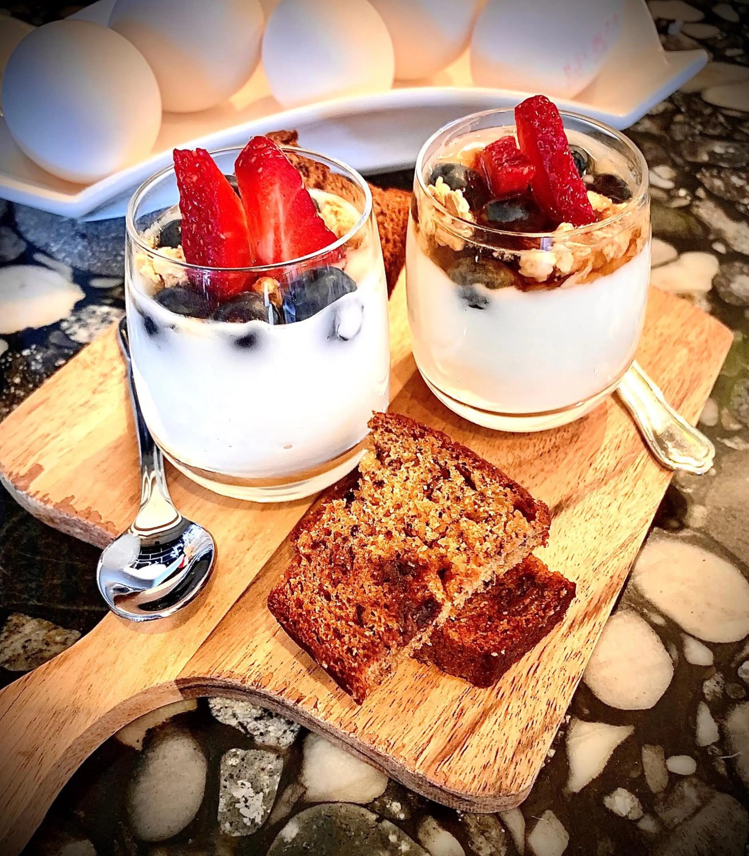 Food close-up in La Bohème - Bed & Breakfast