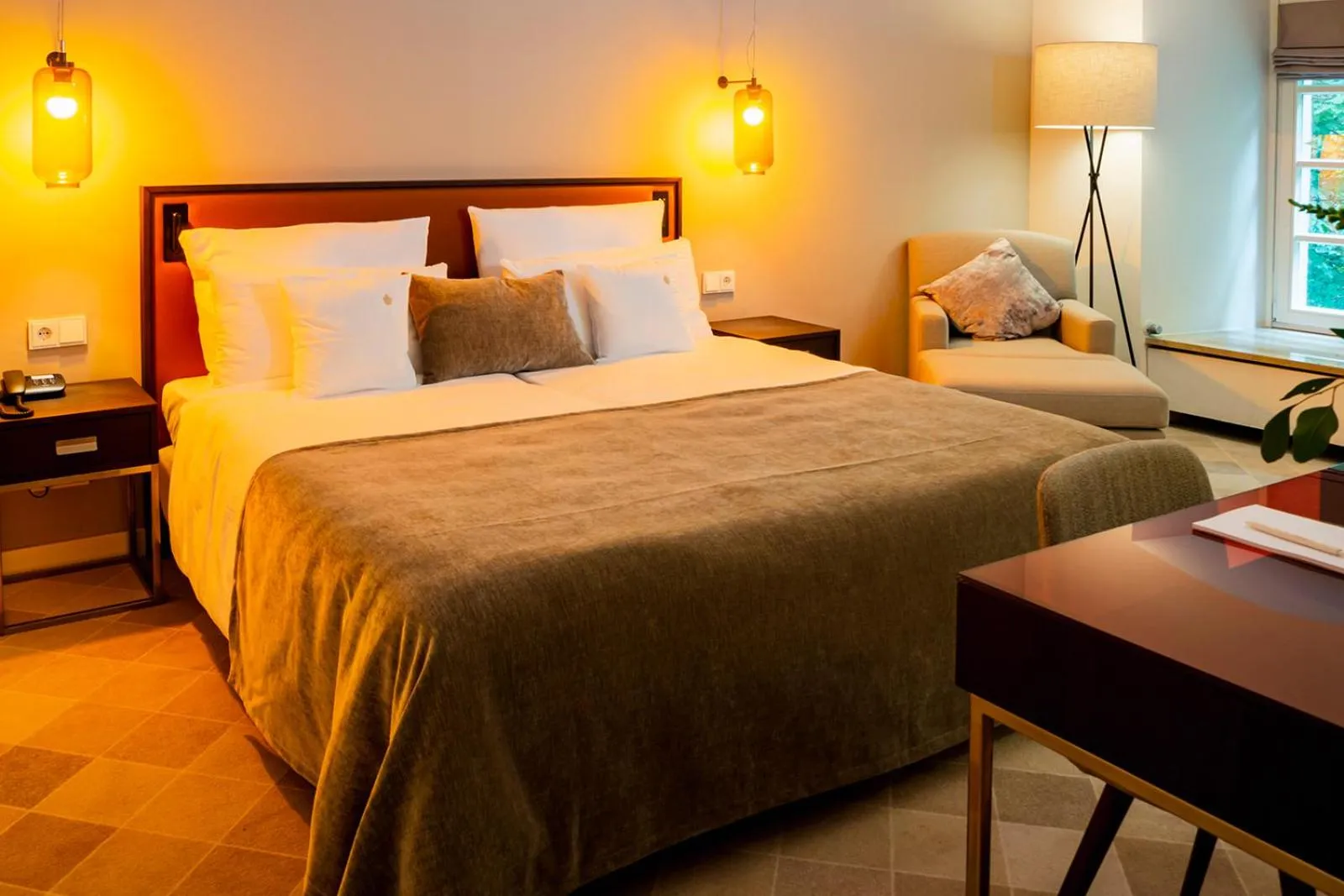 Bed in Romantik Hotel-Restaurant Altenberger Hof