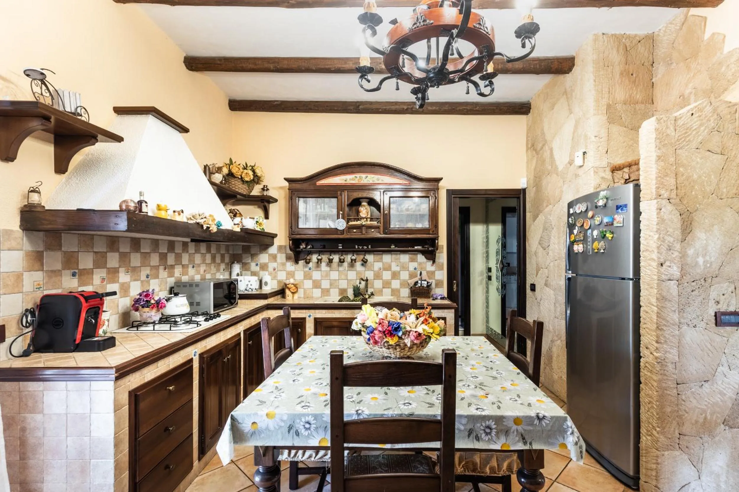 Kitchen or kitchenette in Tramonto Ibleo Resort