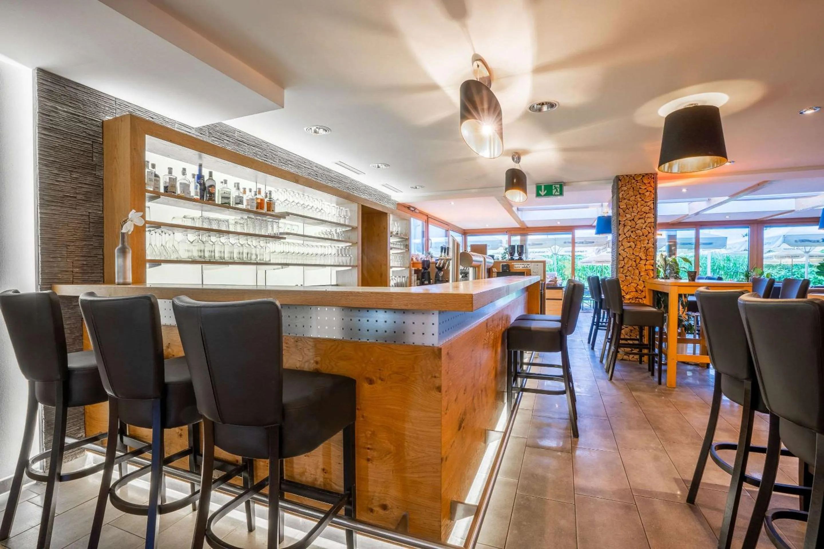 Lounge or bar in MEAT UND STAY Hotel