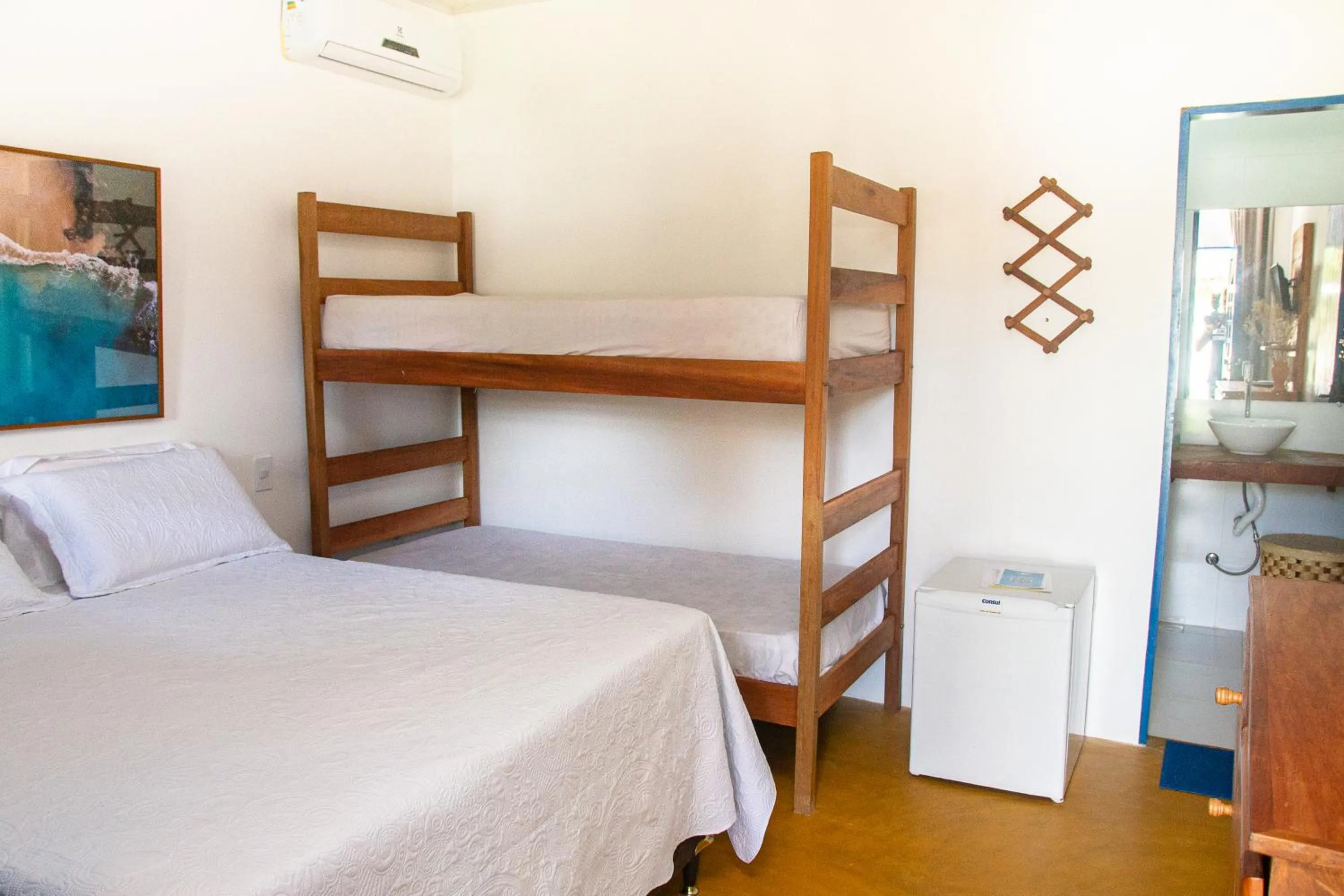 Bed in POUSADA PONTA DA ASA